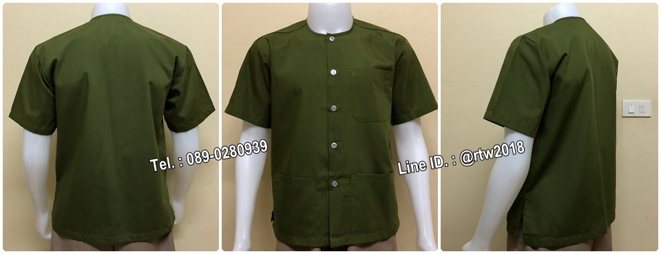 รหัส D4 : เสื้อสปาสีเขียวขี้ม้า