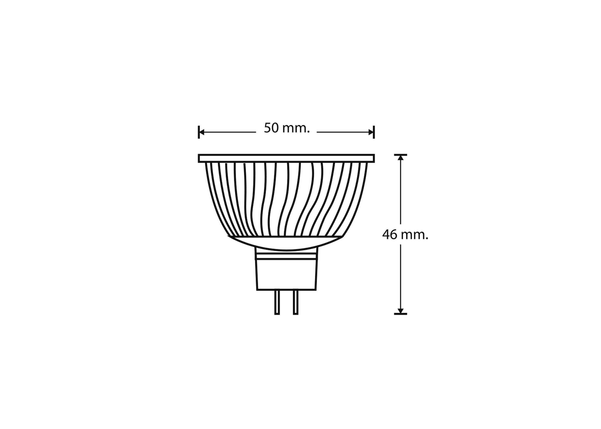 หลอด LED MR16 6W RACER