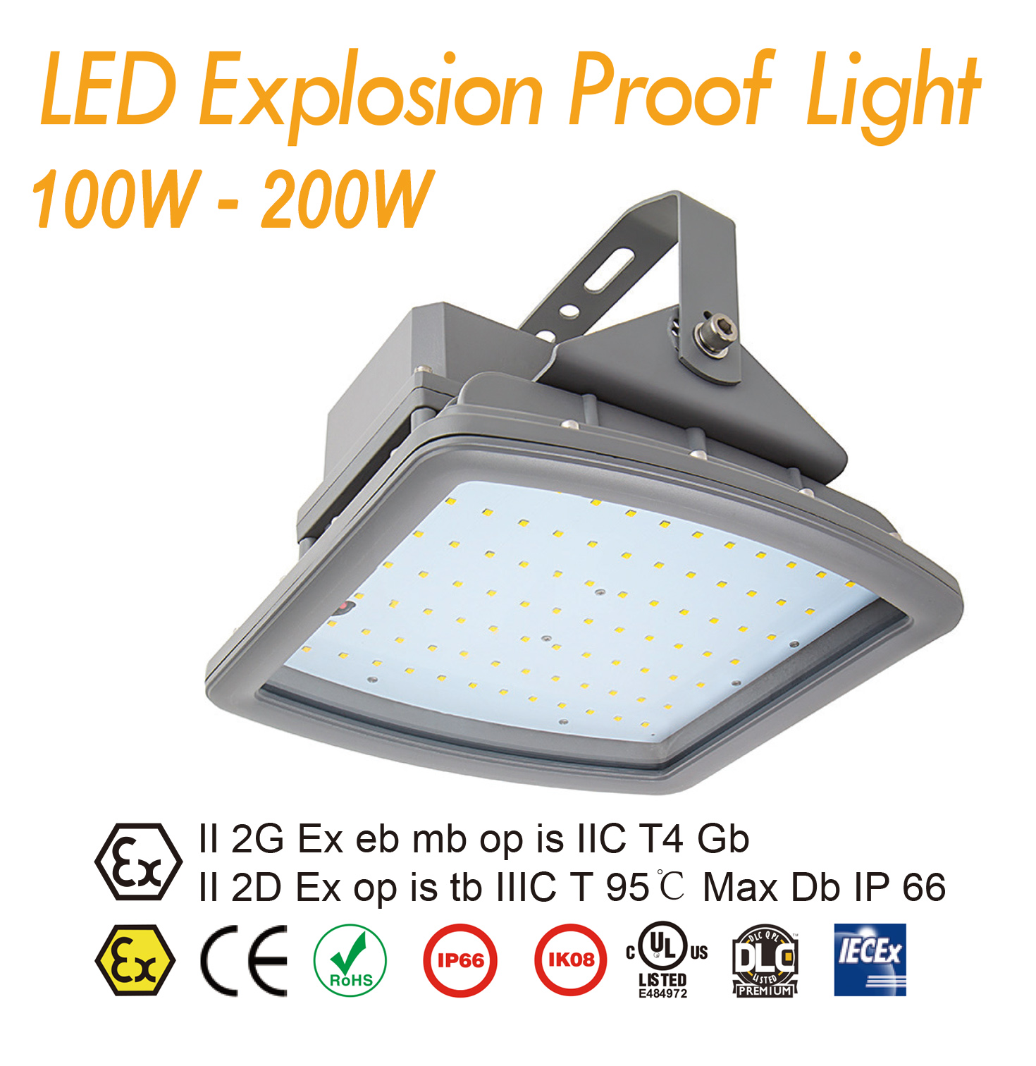 โคมกันระเบิด LED Floodlight 100W,120W,150W,200W