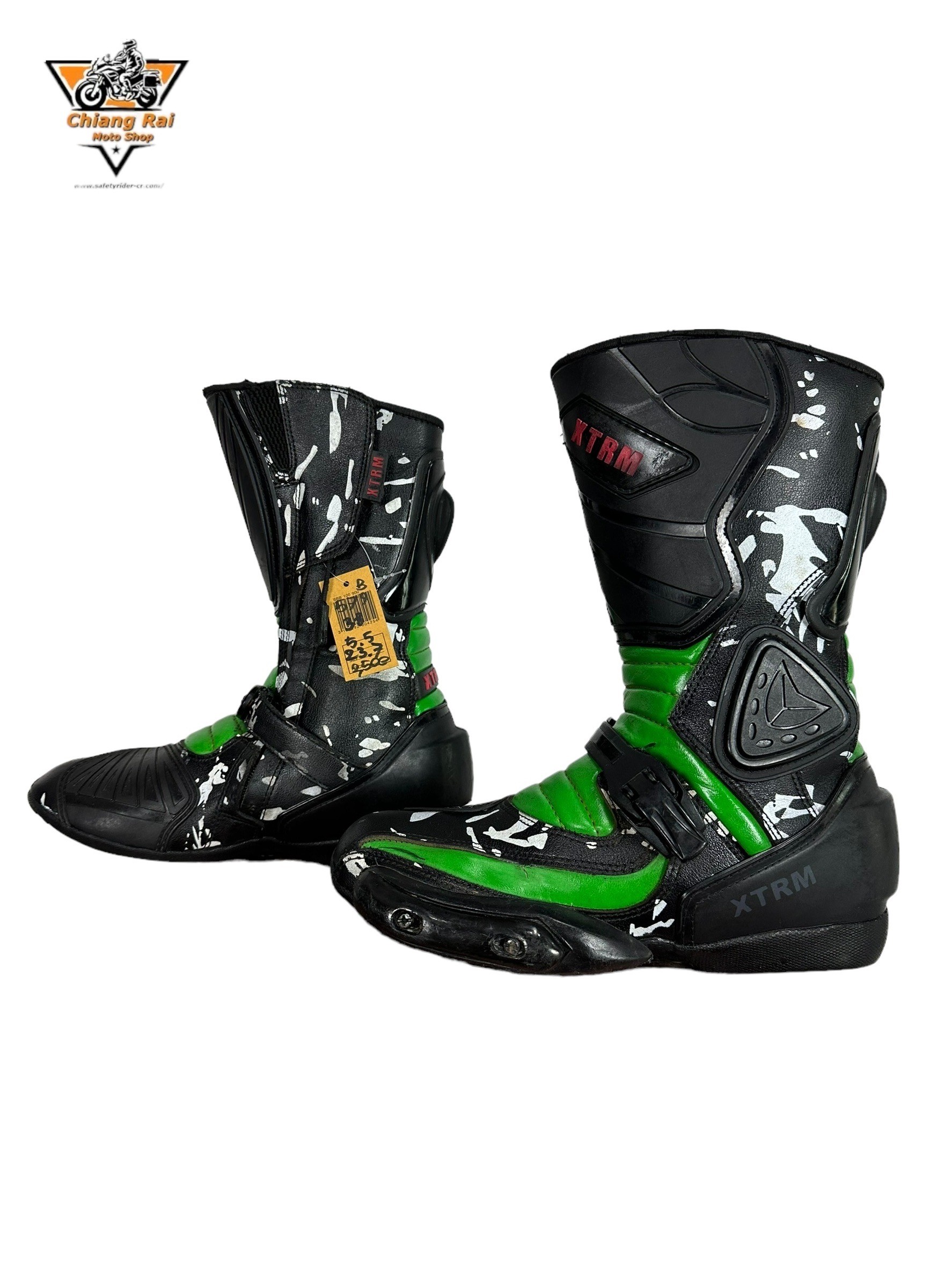 รองเท้าขี่มอเตอร์ไซด์( มือสอง) RCBS-579 Size ขนาดจากป้าย 38:EUR / 5.5:UK / 23.7:Cm.(XTRM)