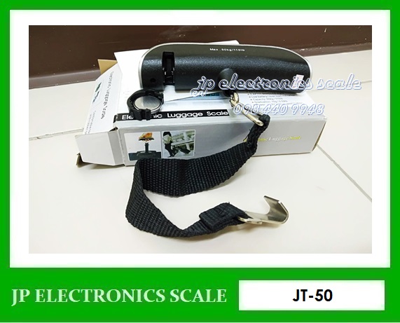 เครื่องชั่งแขวน50กิโลกรัม เครื่องชั่งแขวนดิจิตอล50kg เครื่องชั่งดิจิตอลแบบแขวน50กิโลกรัม เครื่องชั่งแขวน50kg เครื่องชั่งแขวนกระเป๋าเดินทาง50kg ตาชั่งแขวน50กิโลกรัม ละเอียด10กรัม เครื่องชั่งแขวน JSP รุ่น JT-50K
