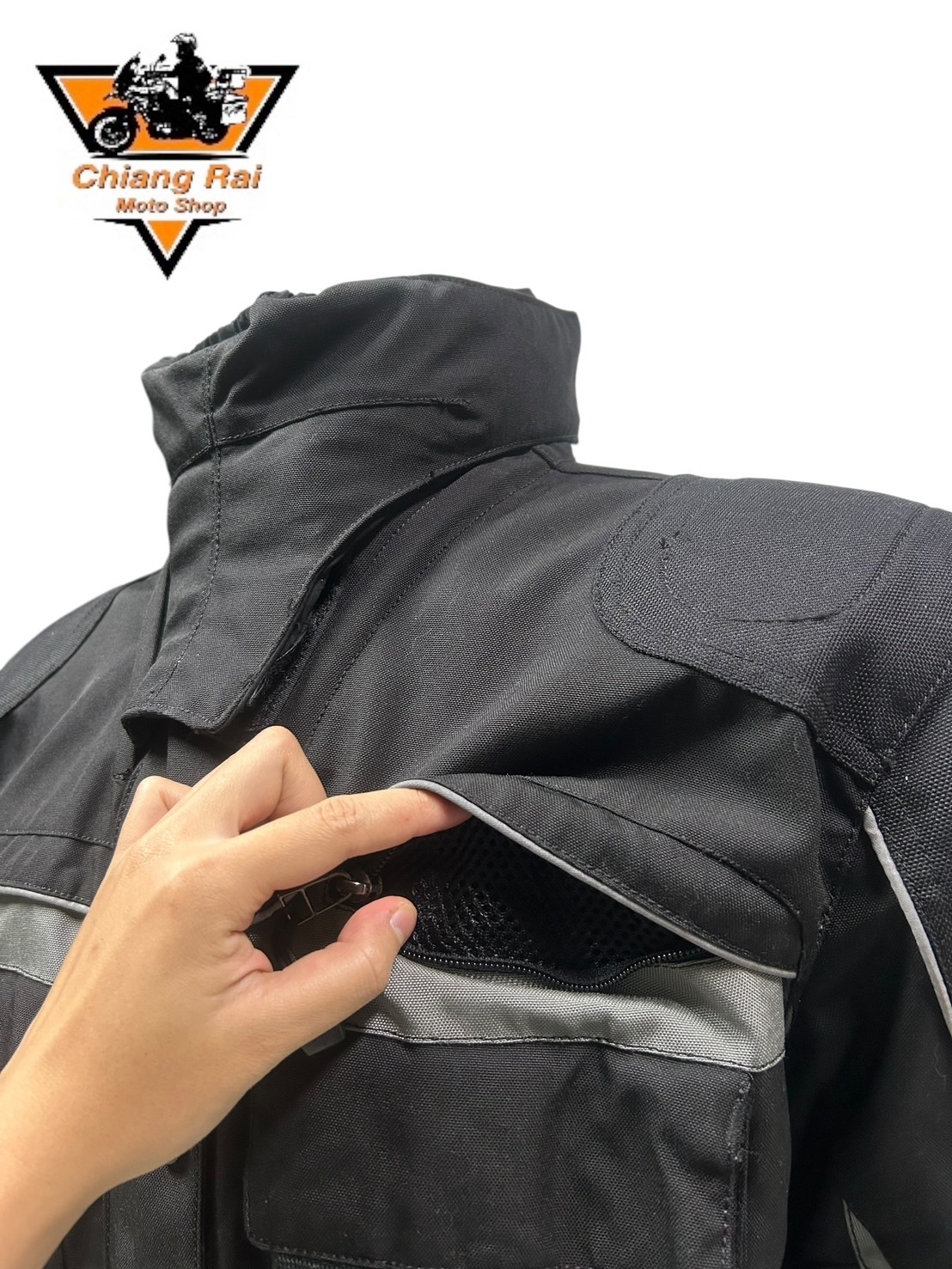 ชุดสำหรับขี่มอเตอร์ไซด์ (มือสอง) SET 030 ชุดทัวริ่ง เสื้อการ์ด + กางเกง ยี่ห้อ***Experience***