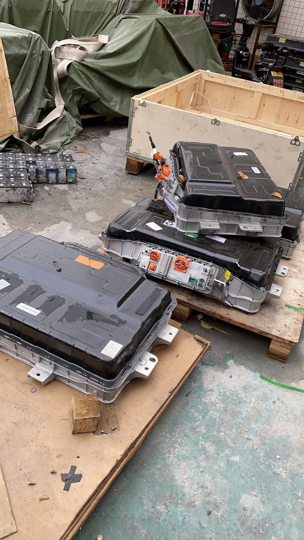 Used EV car battery whole chassic module export good quality LFP NMC
