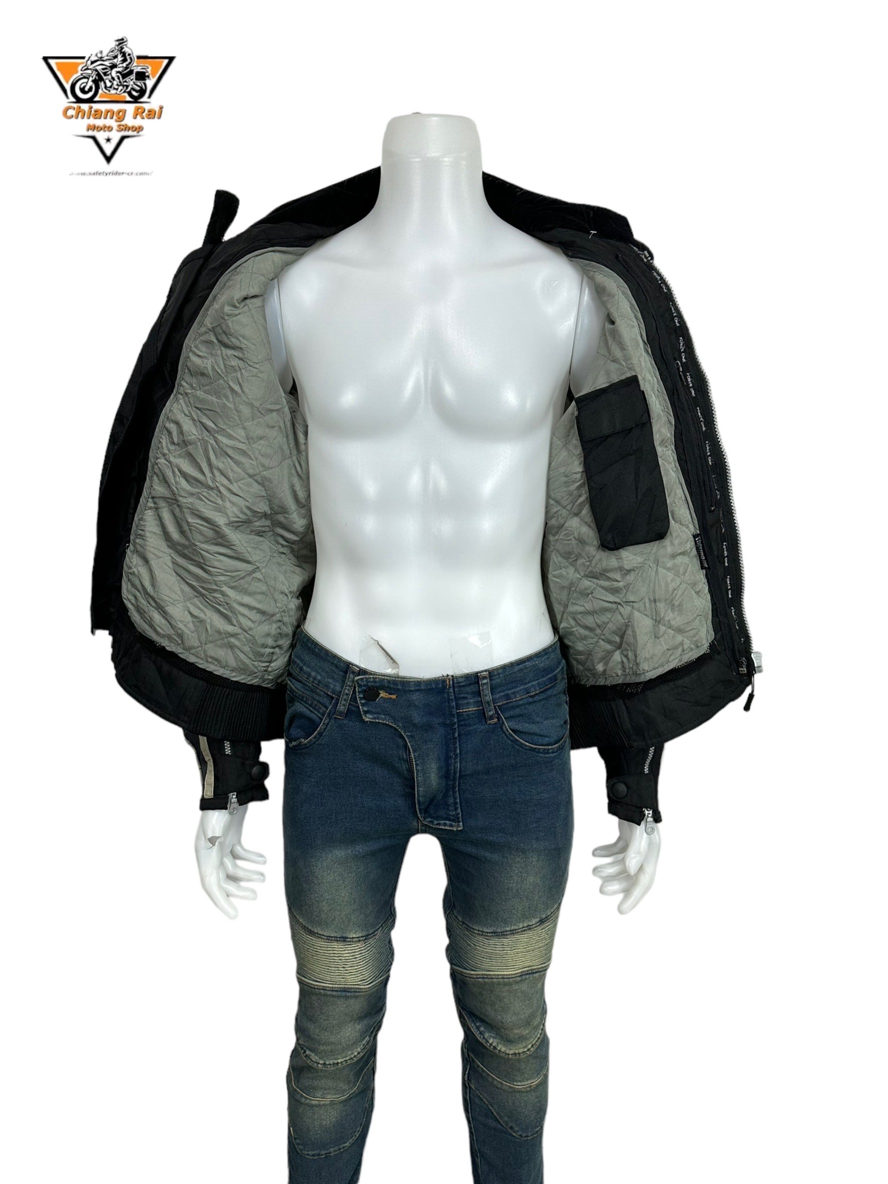 เสื้อขี่มอเตอร์ไซด์( มือสอง) RCSA 823 : อก 50" ยาว 26" (XL) **Force**