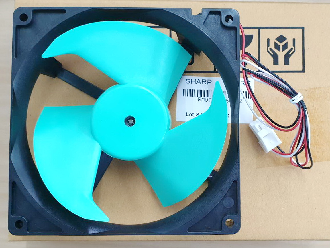 RMOTRA096CBZZ พัดลมตู้เย็น SHARP FBA12J15V DC15V