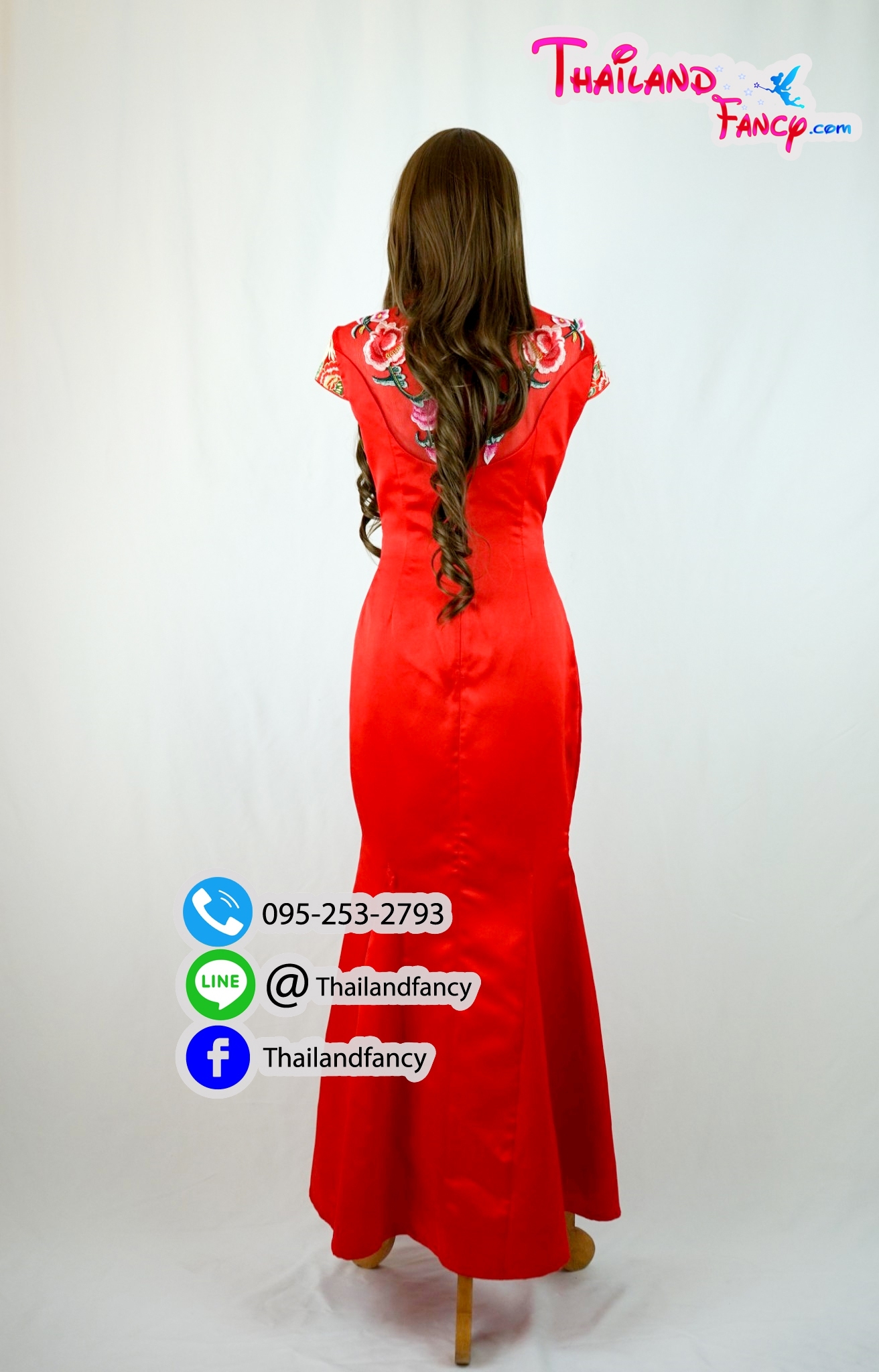 ชุดเช่าแฟนซีผู้หญิง ชุดเจ้าสาวจีน ชุดยกน้ำชาแต่งงาน ชุดกี่เพ้าสีแดง ชุดตรุษจีนผู้หญิง ชุดพรีเวดดิ้งจีนผู้หญิง ชุดกี่เพ้าสีแดงลายปักเป็ดแมนดาริน