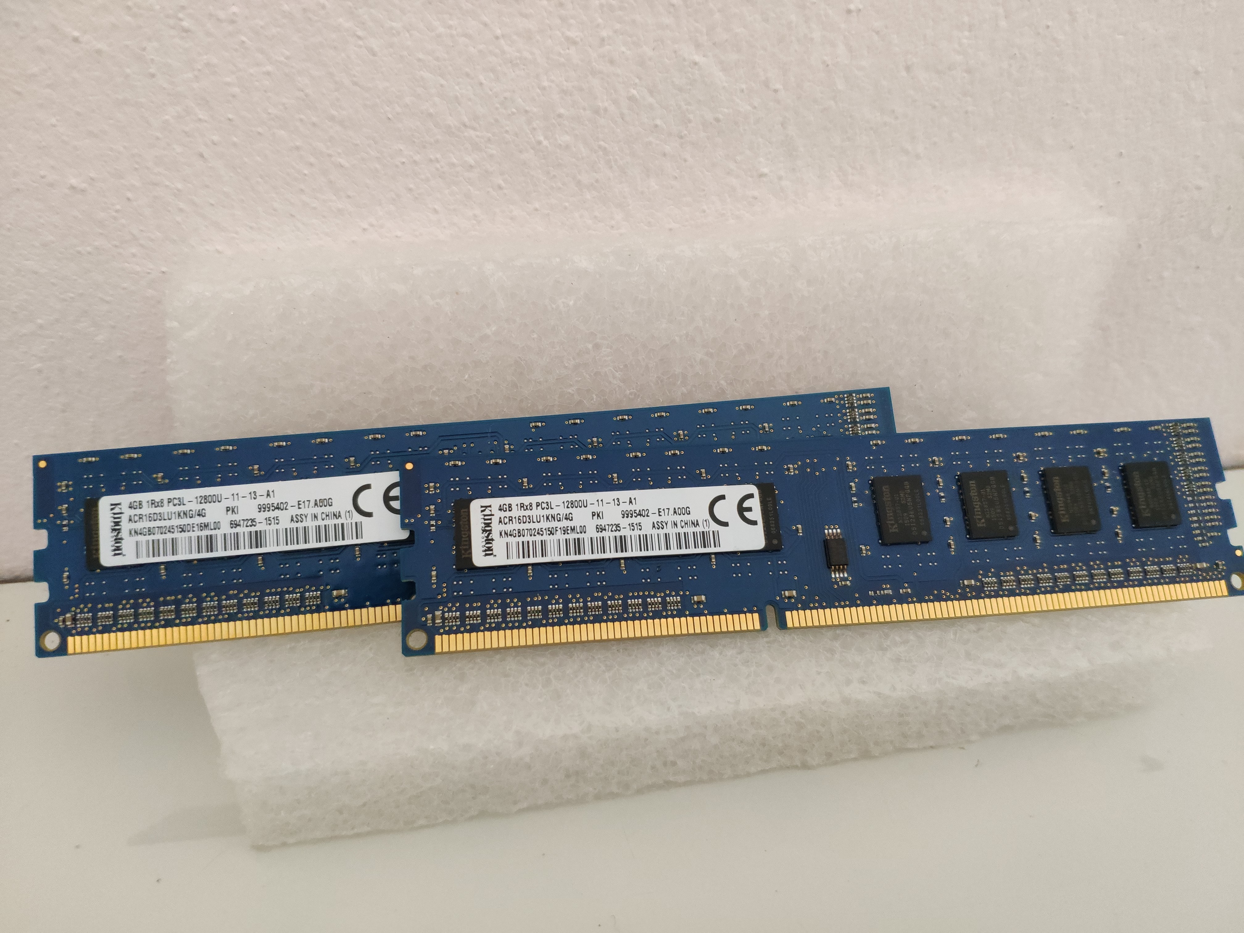Kingstone DDR3L 8G(4*2) bus1600 8ชิพ