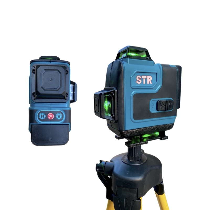 เครื่องวัดระดับเลเซอร์ ยี่ห้อ STR 16 เส้น แสงสีเขียว พร้อมอุปกรณ์ครบชุด
