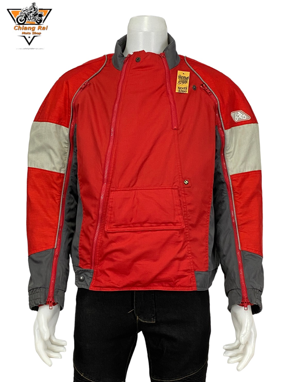 เสื้อขี่มอเตอร์ไซด์( มือสอง) RCSA 559: อก 52" ยาว 25" (XL) **BMW** (ไม่มีการ์ดหลัง)