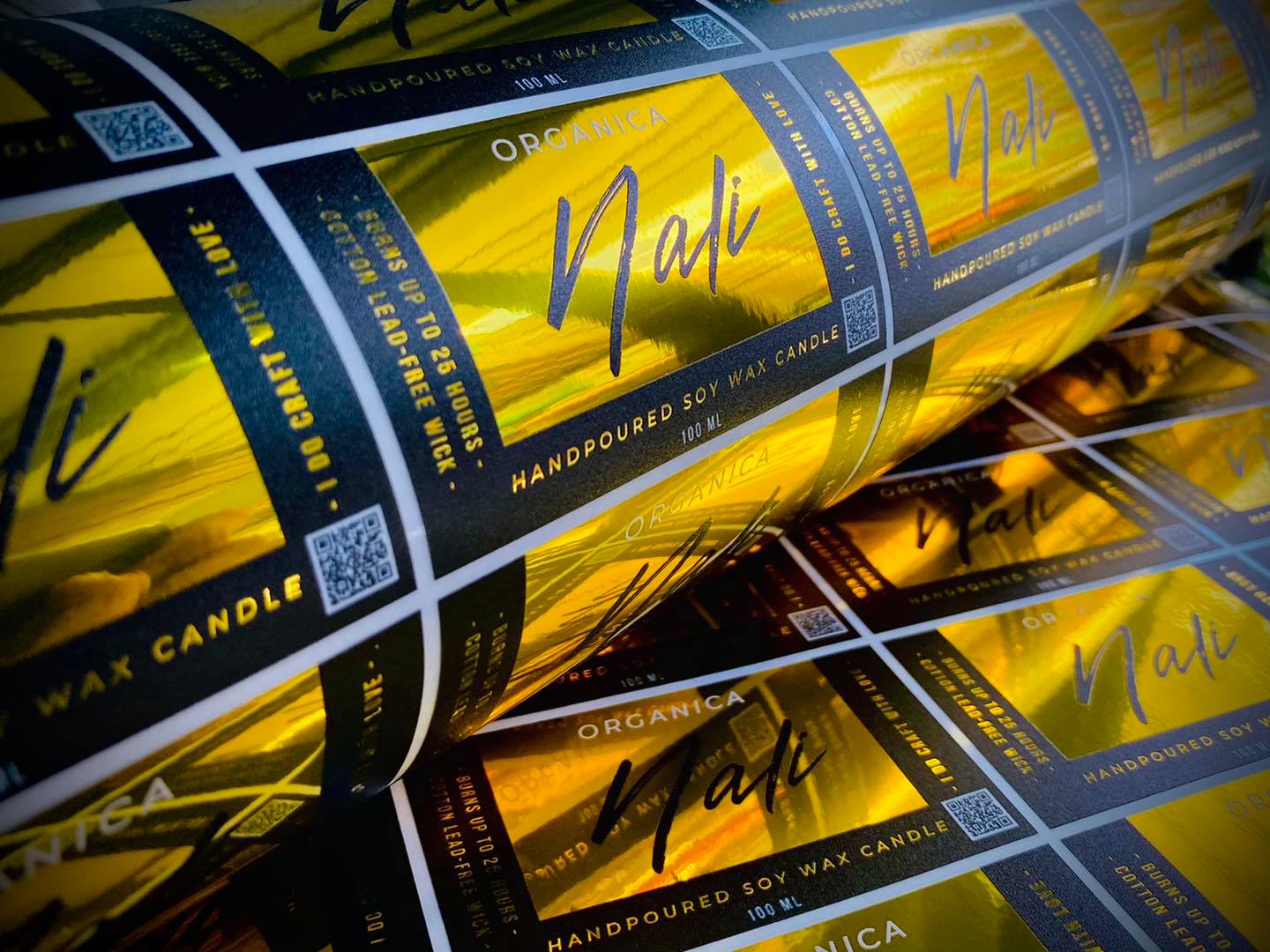 สติ๊กเกอร์ฉลากสินค้าฟรอยทอง ฟอยล์