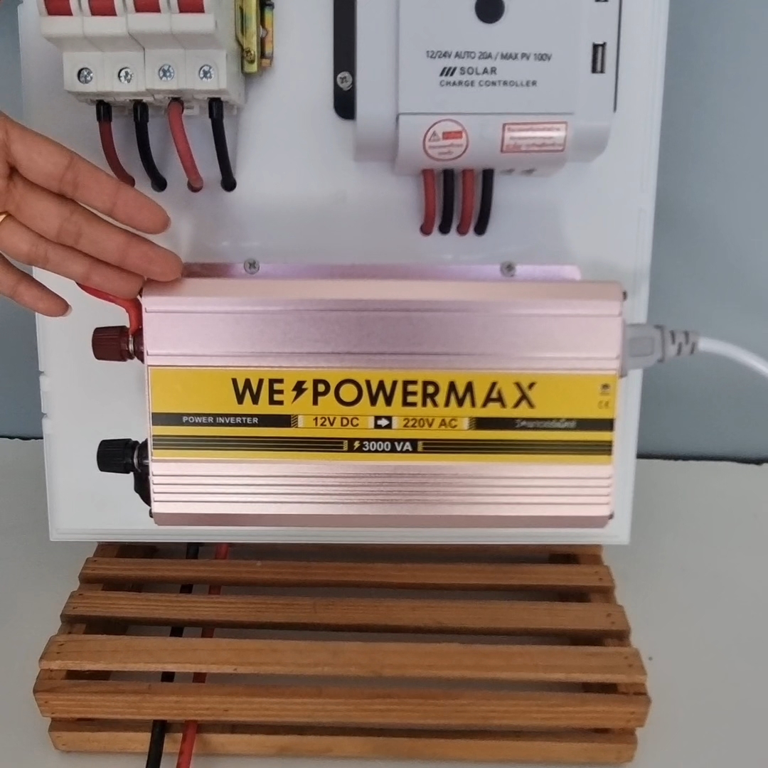 ชุดสำเร็จ อินเวอเตอร์และชาร์จเจอร์ ยี่ห้อ WE POWER MAX