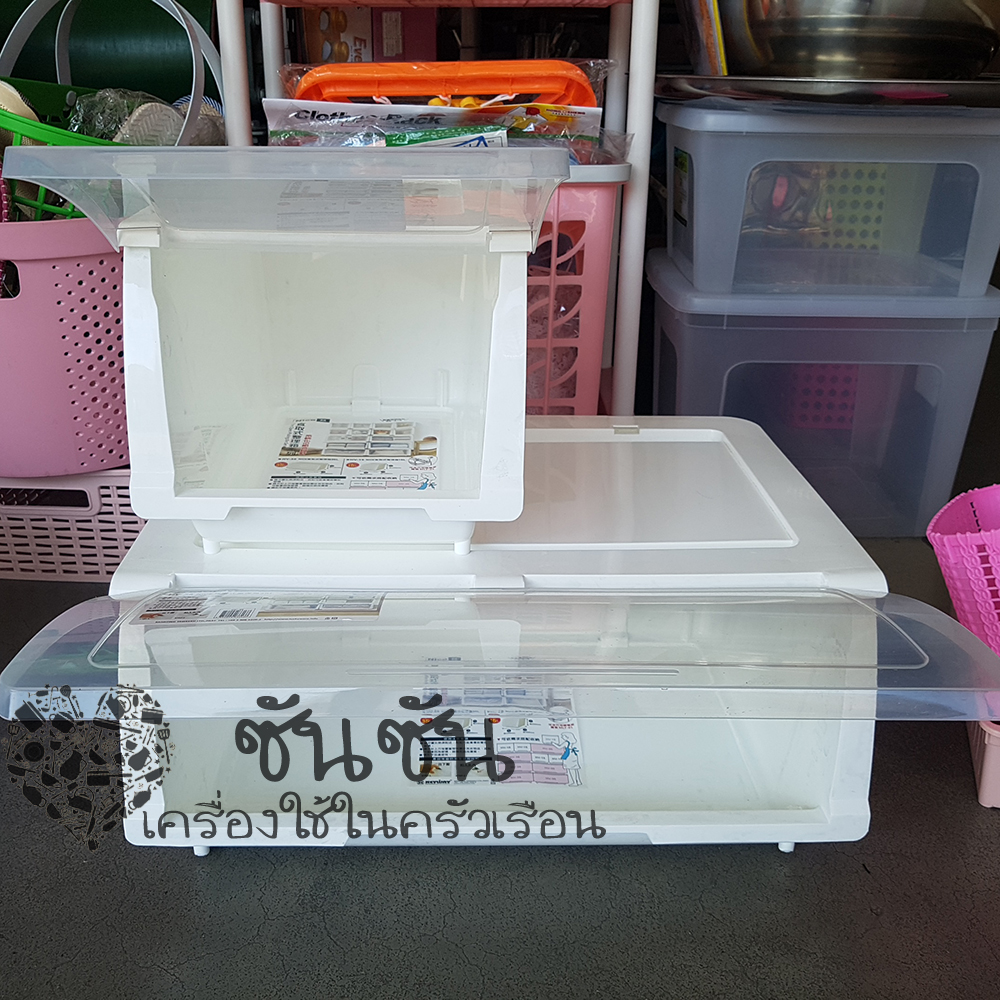 กล่องพลาสติก เปิดฝาหน้า สีขาว เกรดเอ ประกอบเองได้