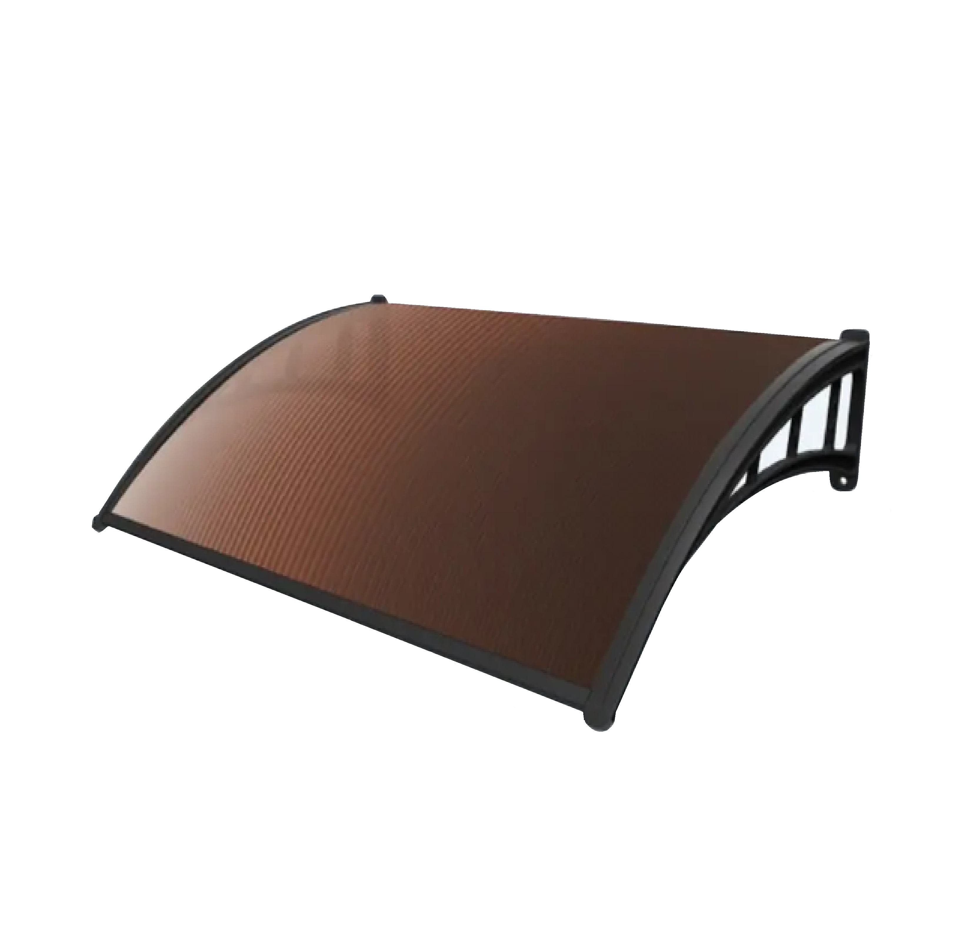 WELLINGTAN ชุดกันสาดโพลีคาร์บอเนต NWT20-1 ขนาด 600x1000มม. สีชา