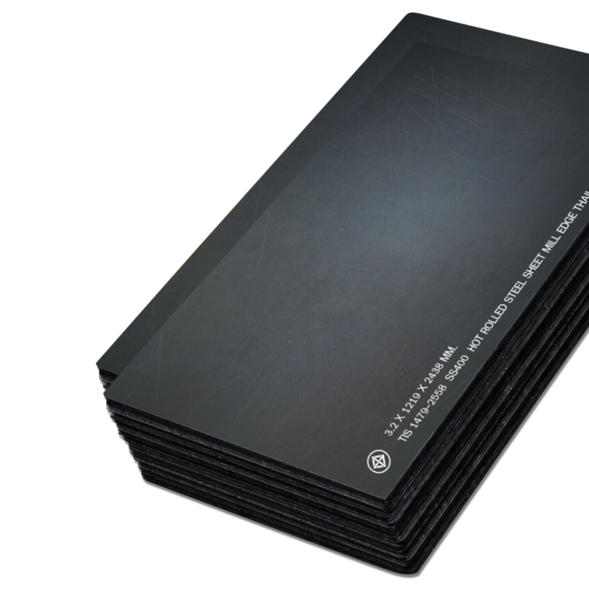เหล็กแผ่นดำ Hot Rolled Steel Plate (15-20 mm.)