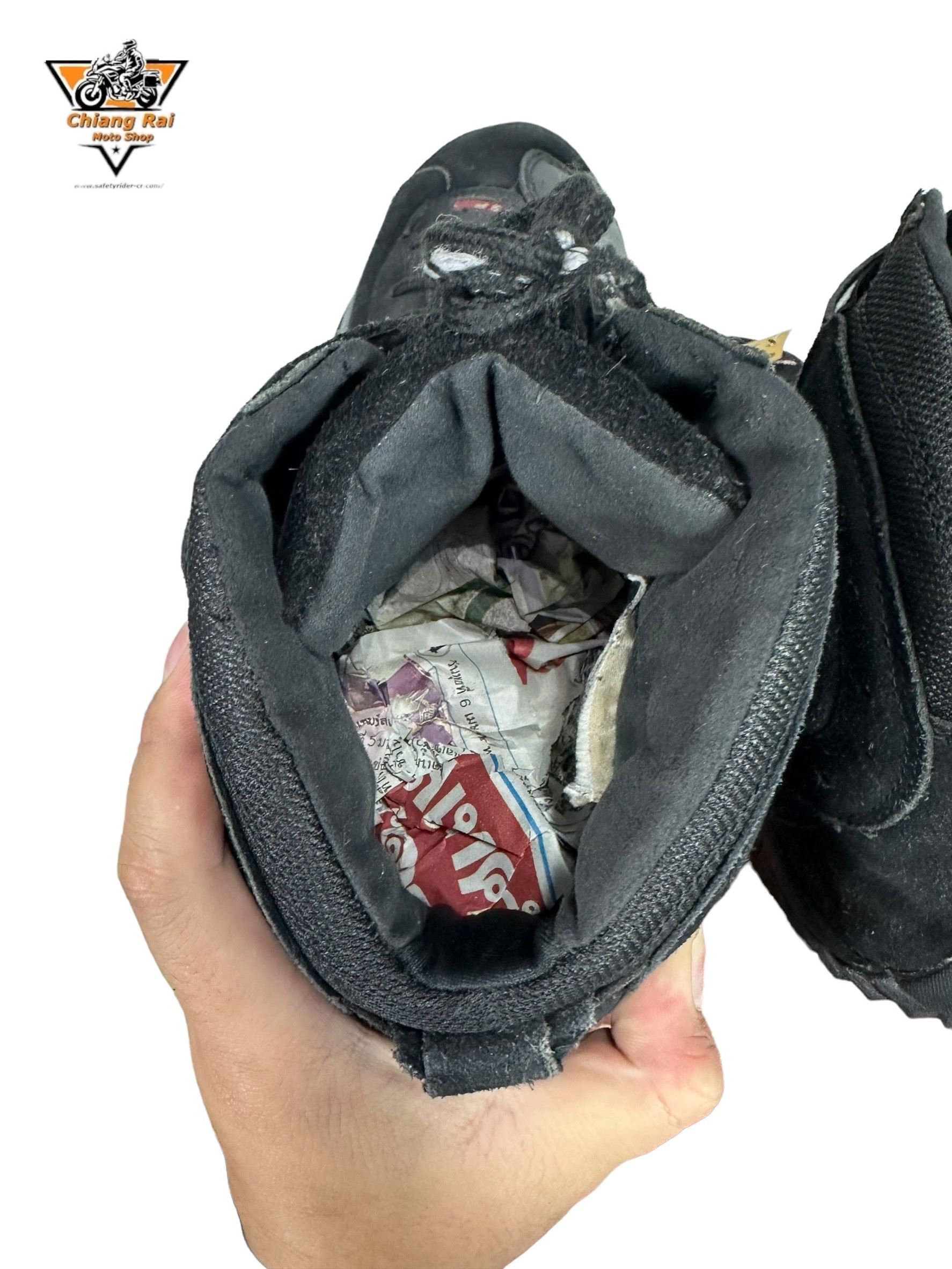 รองเท้าขี่มอเตอร์ไซด์( มือสอง) RCBS-562 Size ขนาดจากป้าย 45:EUR / 10:UK / 27.9:Cm.(FIREFOX)