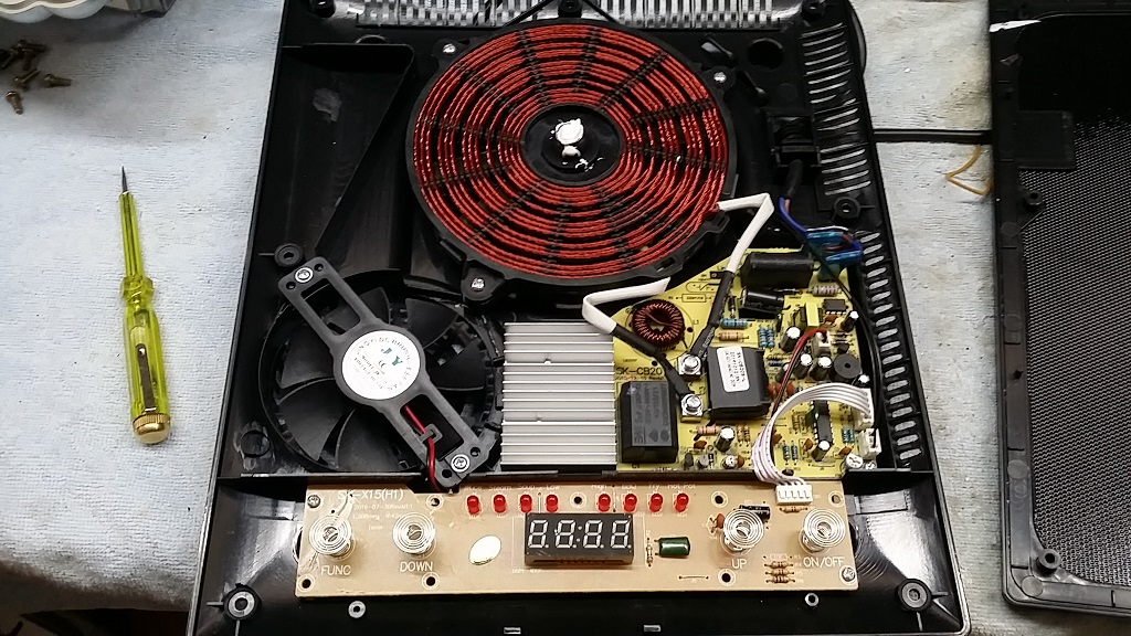 ซ่อมเตาแม่เหล็กไฟฟ้า ยี่ห้อ IMARFLEX รุ่น IF-865 อาการเครื่องร้อนได้ไม่นานแล้วดับ