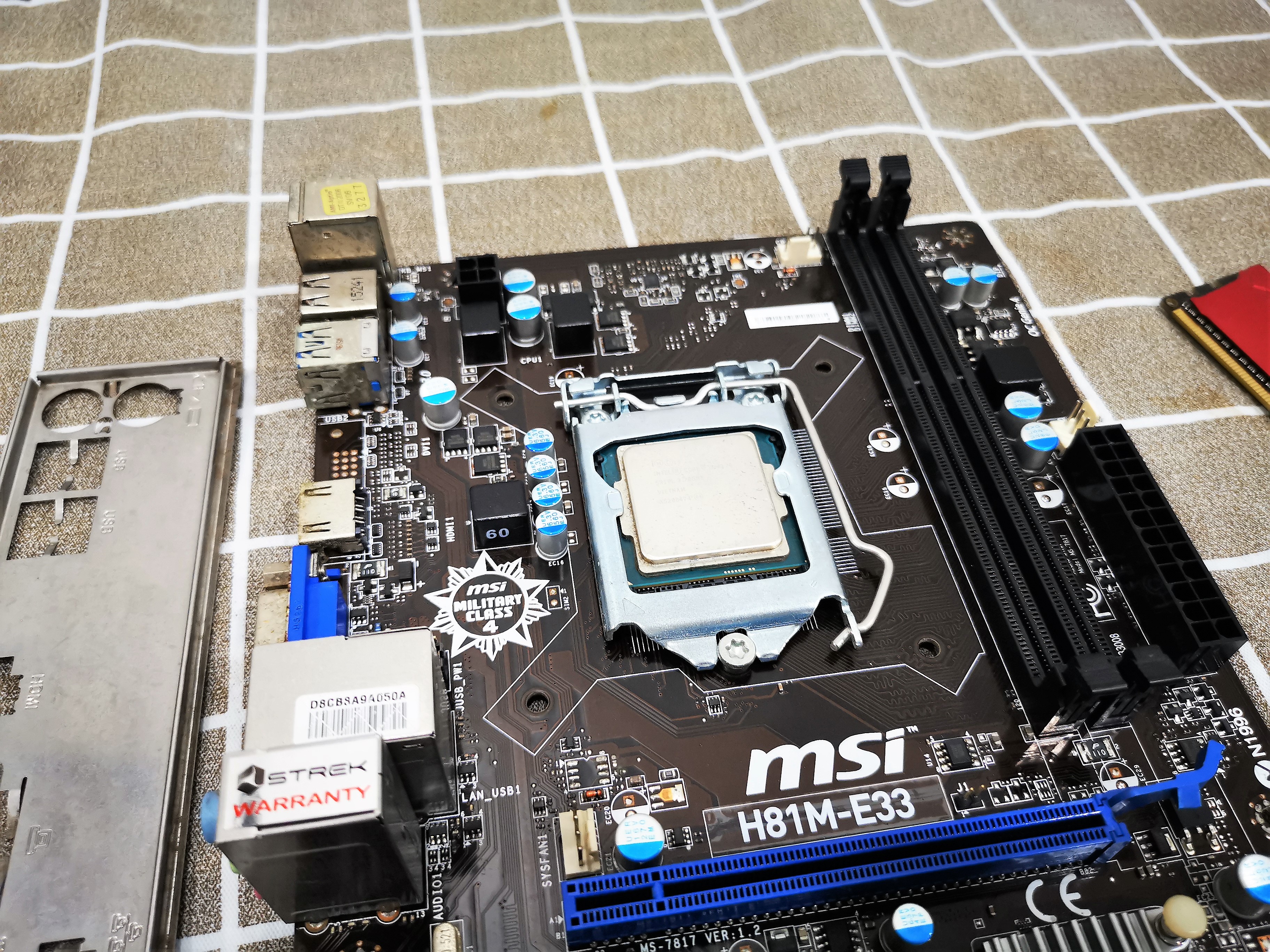 เซ็ตมัดรวม บอร์ด H81M + i3 4170 + Ram 4GB