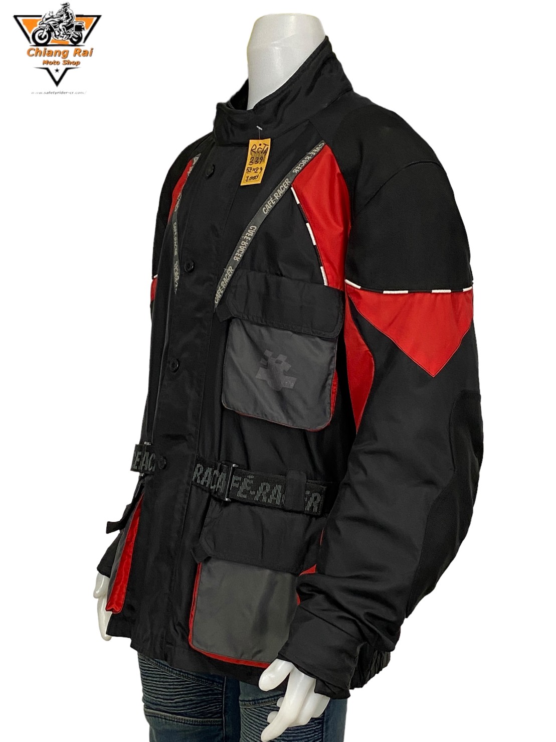 เสื้อขี่มอเตอร์ไซด์( มือสอง) RCTA 339 อก 52 " ยาว 29"(XL) ยี่ห้อ**CAFE-RACER**