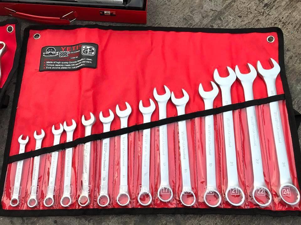 ประแจแหวนข้าง ปากตาย YETI 14ตัว/ชุด (8-24mm) และ ประแจแหวน YETI 8ตัว/ชุด (8×9-21×24)