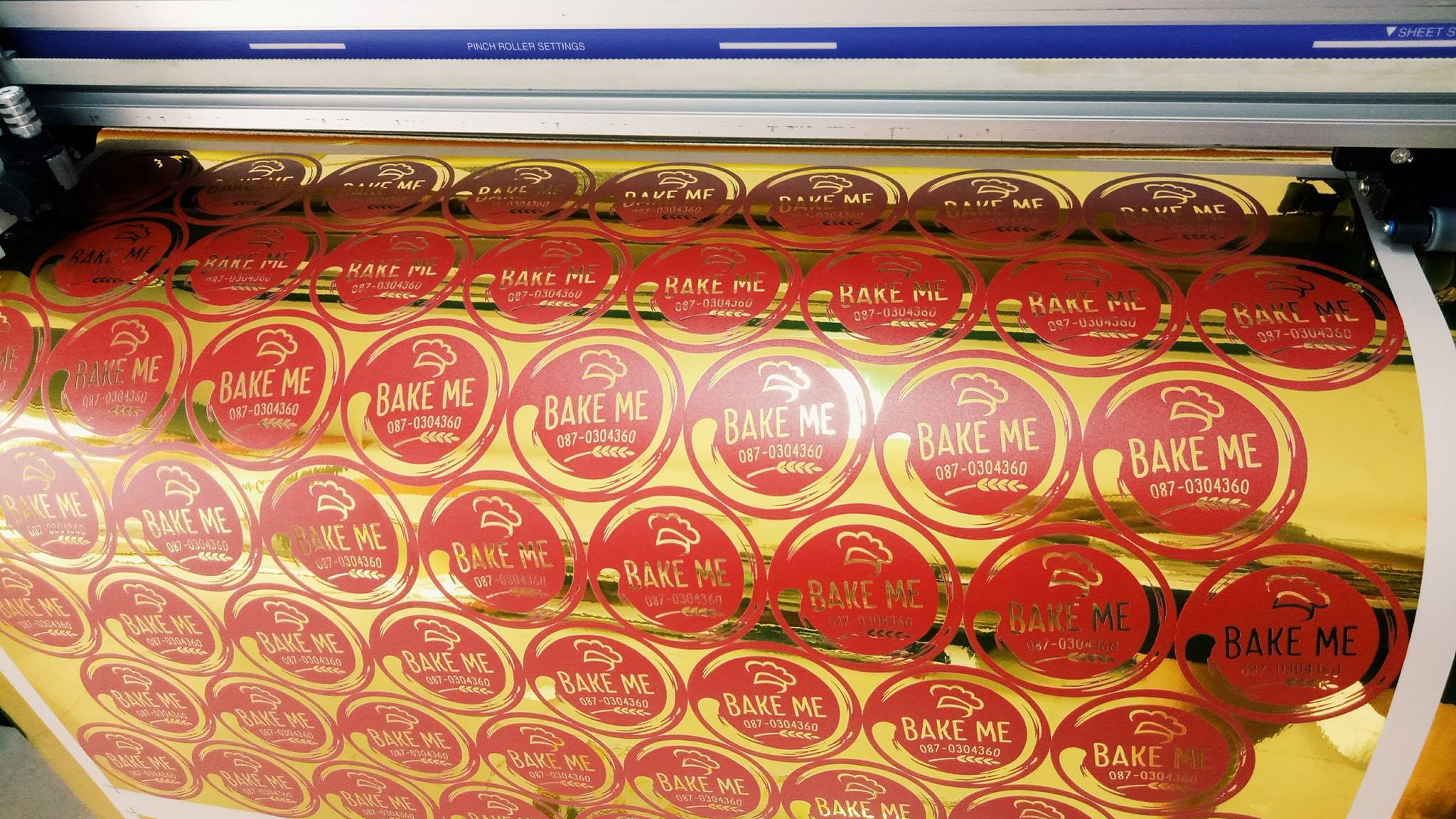 สติ๊กเกอร์ฉลากสินค้าฟรอยทอง ฟอยล์