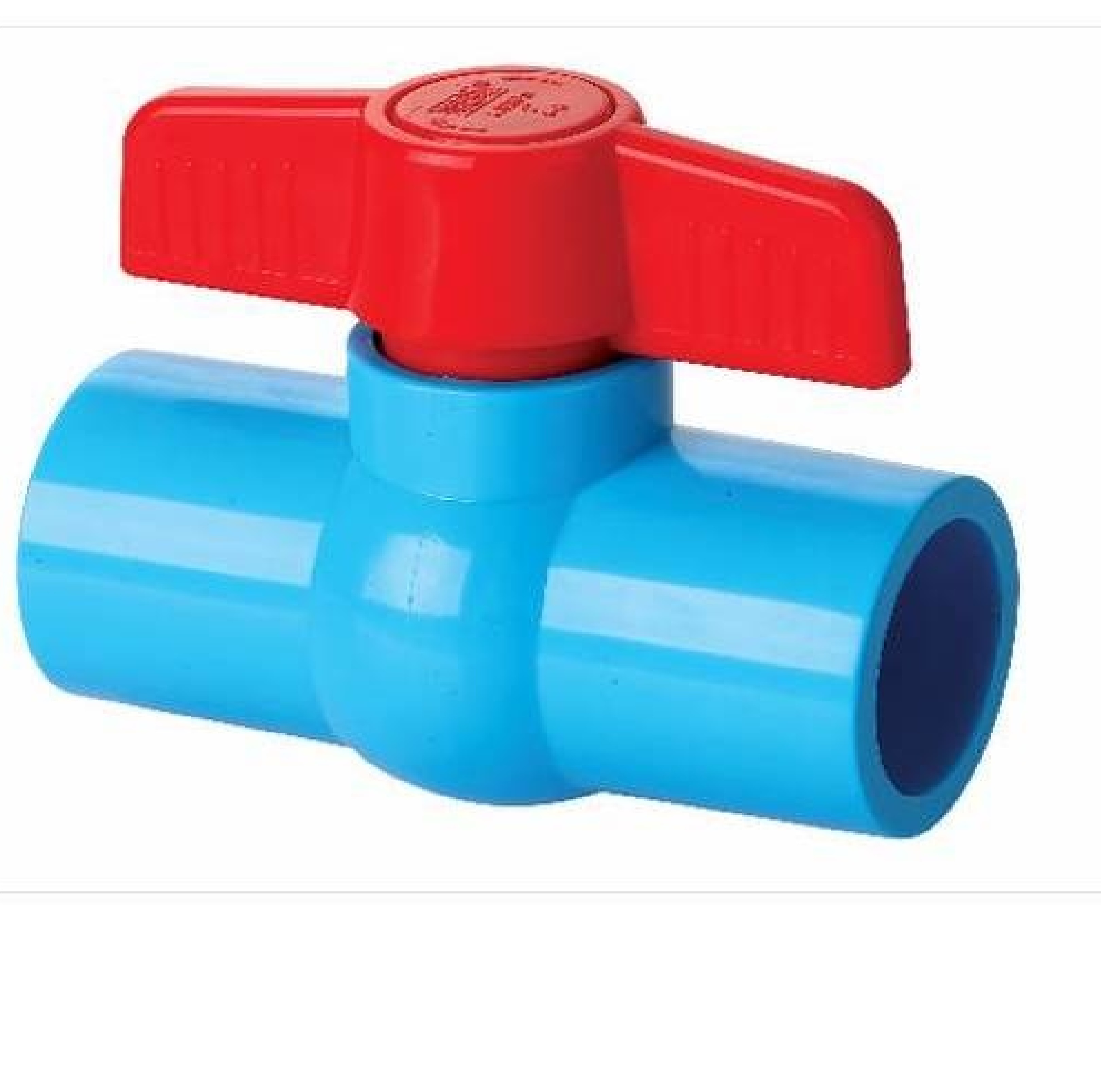 ERA บอลวาล์วพีวีซี 1/2"(18) แบบสวม รุ่น UCB01 สีฟ้า