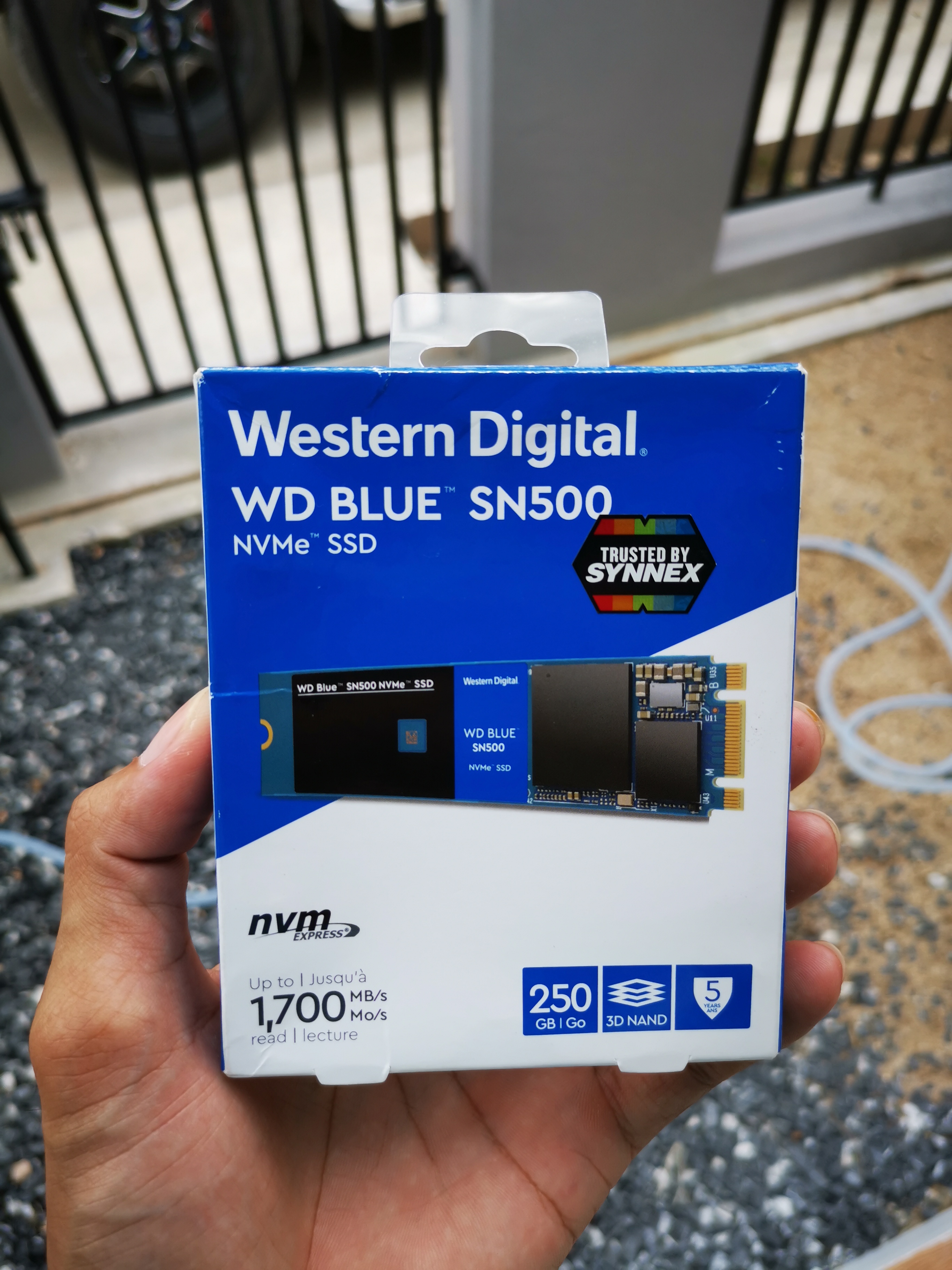 SSD WD BLUE SN500 M.2 PCIe/NVMe 250 GB