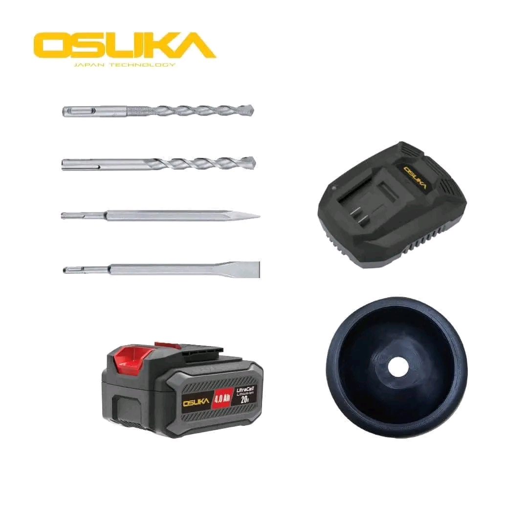 สว่านโรตารี่ไร้สาย 20V ยี่ห้อ OSUKA รุ่น OCRH851-M1 เจาะ สกัด เจาะกระแทก
