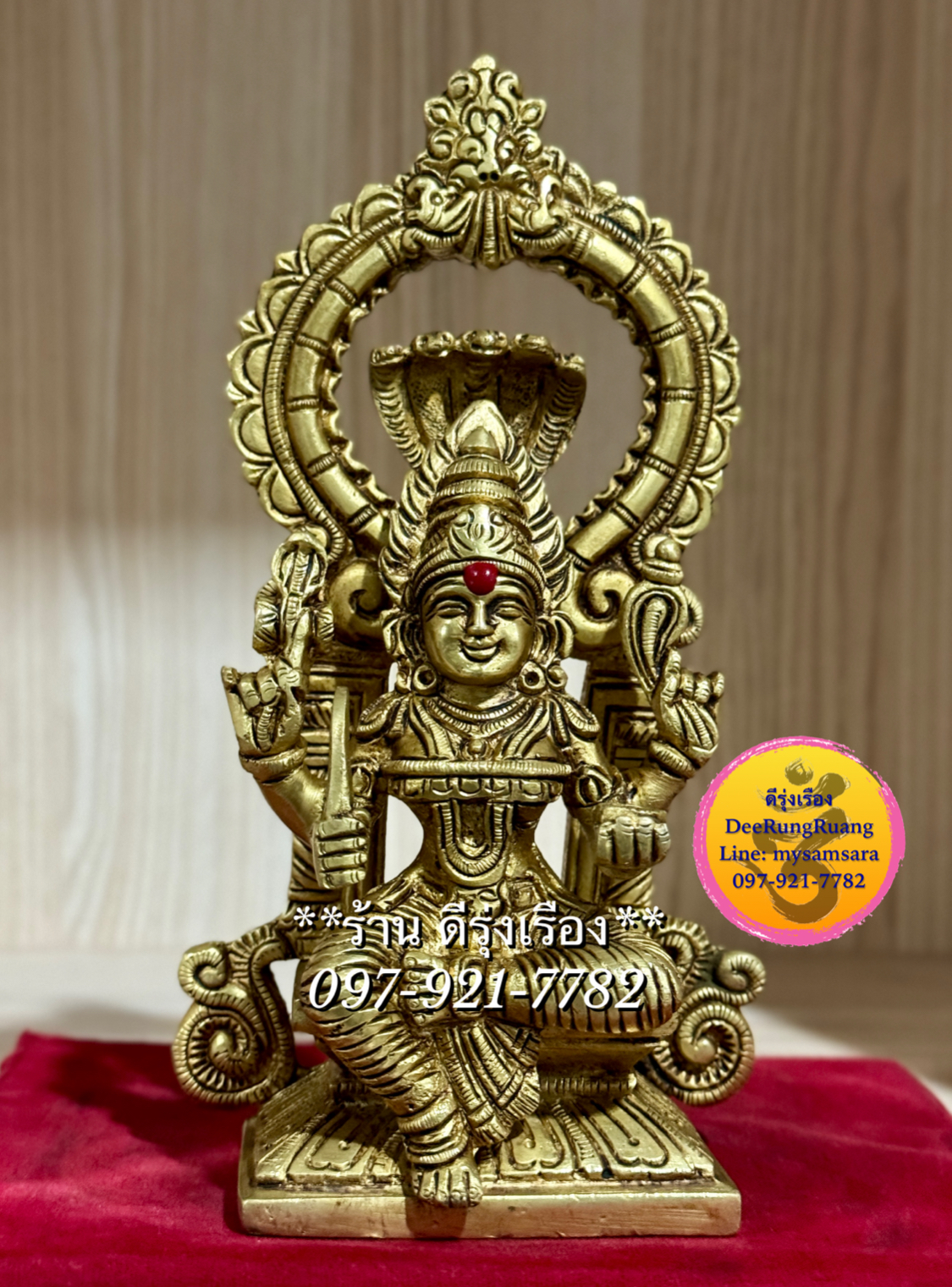 พระแม่มารีอัมมัน ประทับบัลลังก์ **สูง 7.2 นิ้ว..fine Quality**