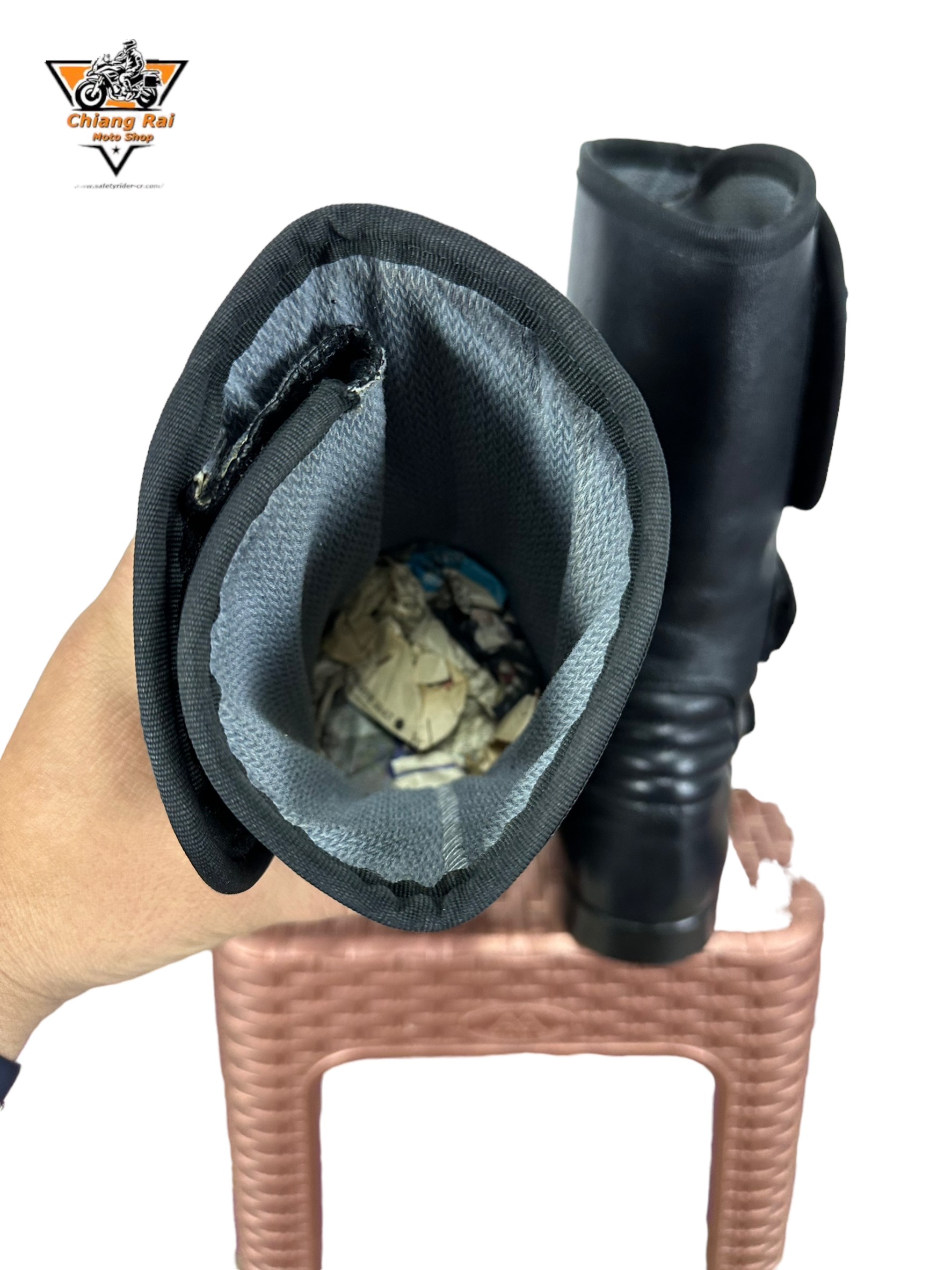 รองเท้าขี่มอเตอร์ไซด์( มือสอง) RCBS-228 Size ขนาดจากป้าย 40:EUR / 6:UK / 24.5:Cm.(DAVOS)