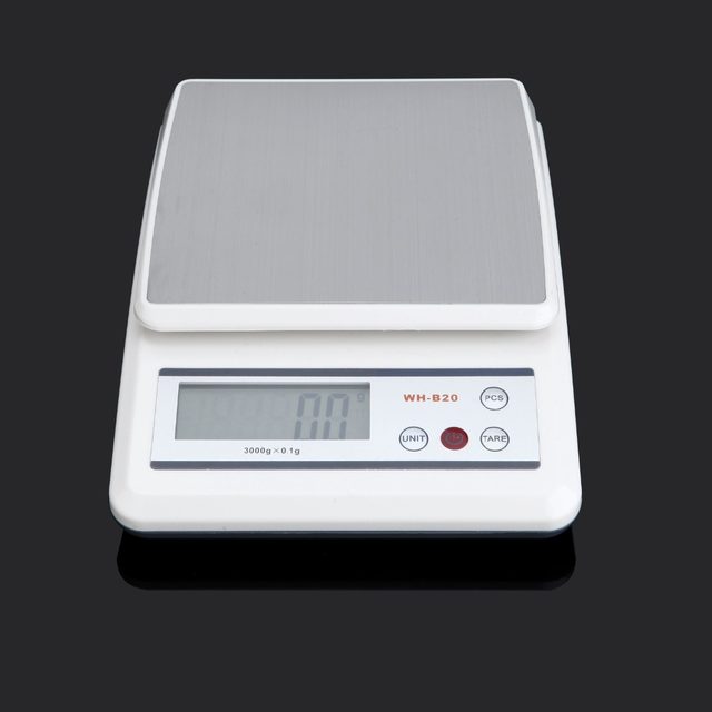 เครื่องชั่งความละเอียดทศนิยม 1 ตำแหน่ง ช่วง 0.1g-3,000g รุ่น WH-B20 (ฐานชั่งใหญ่เป็นพิเศษ)