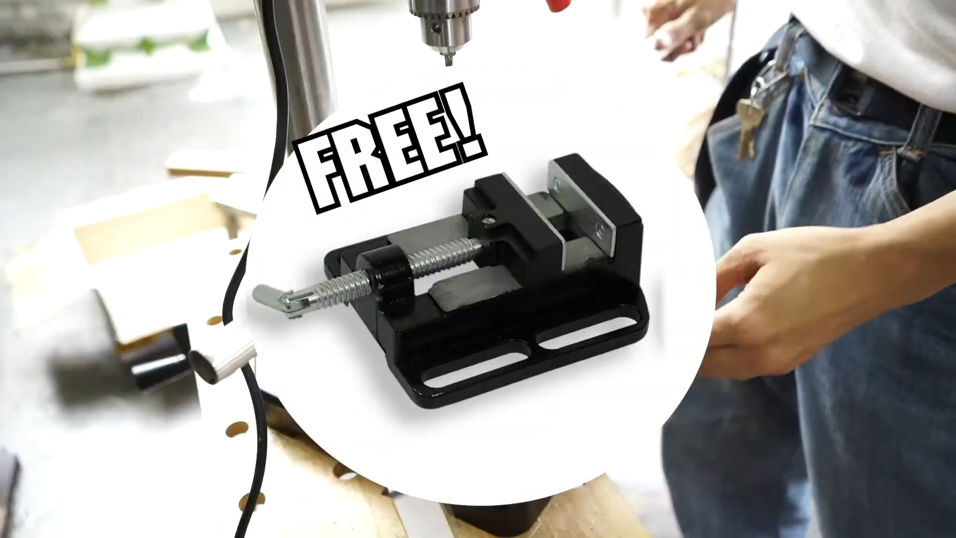 แท่นเจาะสว่าน/สว่านแท่น 4 หุน OSUKA OSDP-400 แถมฟรีปากกาจับชิ้นงาน