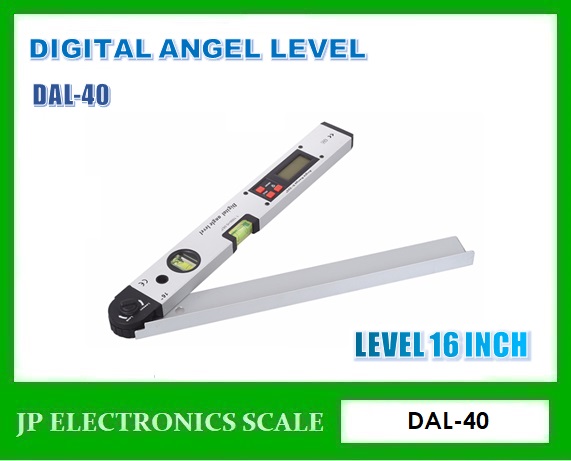 เครื่องวัดระดับน้ำดิจิตอล JSP รุ่น DAL-40 (Digital Level) ความยาว 40 ซม. ระดับน้ำไม้ฉาก วัดมุมได้ในรูปแบบ มุมองศา และเปอร์เซ็นต์ความลาดเอียง +/- 0.1 องศา