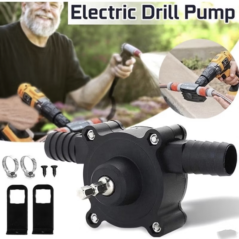 หัวปั๊มน้ำต่อสว่าน ขนาดเล็ก สำหรับต่อกับสว่านไฟฟ้า สว่านแบต