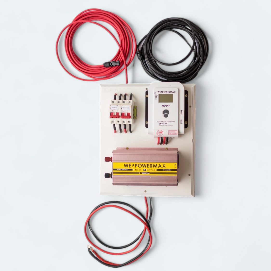 ชุดสำเร็จ อินเวอเตอร์และชาร์จเจอร์ ยี่ห้อ WE POWER MAX