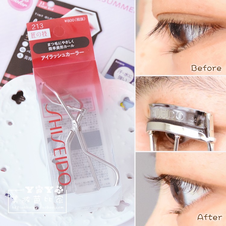 ที่ดัดขนตา Shiseido Eyelash Curler 213 ขนตางอนเป็นธรรมชาติ สวยเป๊ะ!! ดูเปล่งประกายในทันที