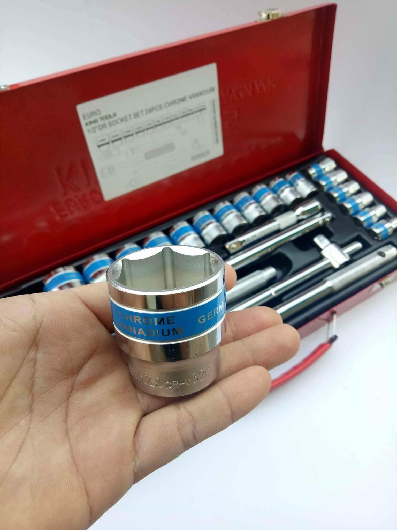 EUROKINGTOOLS ชุดบล็อก 24 ชิ้น