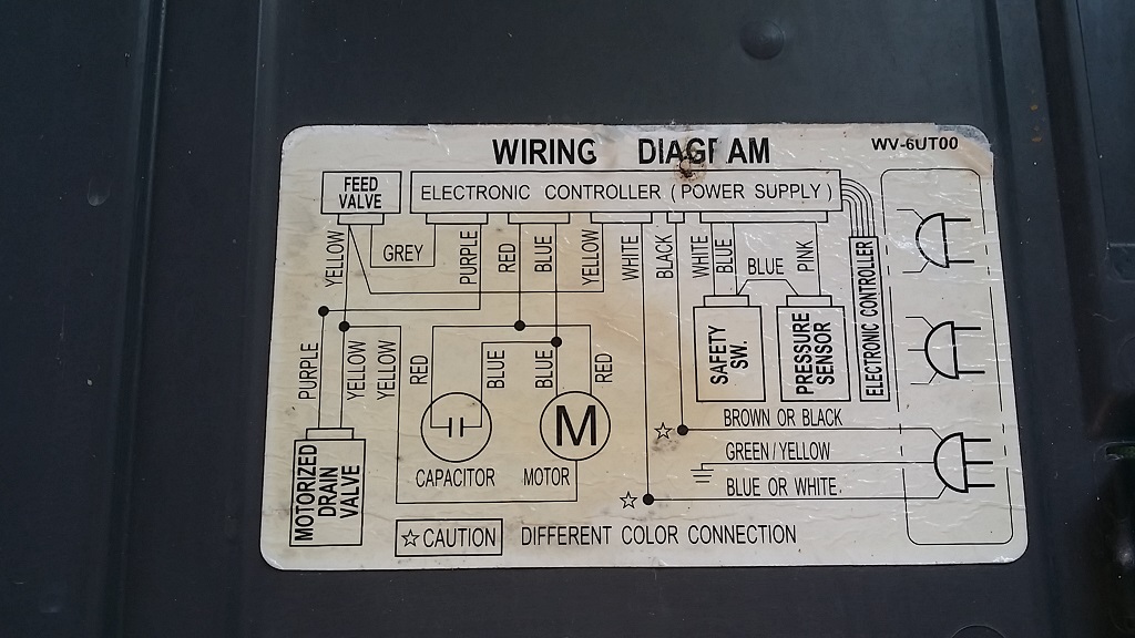 ซ่อมเครื่องซักผ้า ยี่ห้อ PANASONIC รุ่น NA-F70G2N อาการน้ำไหลออกตลอด