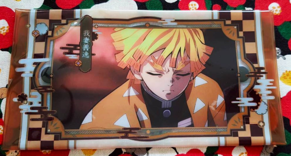 กระเป๋า ใส่เครื่องเขียน ใส่ของ เซ็นอิทสึ เซ็นนิตสึ Demon Blade Kimetsu no yaiba ดาบพิฆาตอสูร ของแท้จากญี่ปุ่น Size : 19.5 x 10.5 cm
