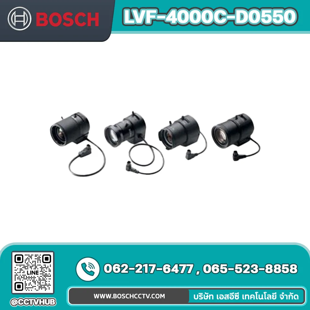 เลนส์กล้อง BOSCH รุ่น LVF-4000C-D0550 960H DC-Iris IR Corrected Lens, 5-50mm