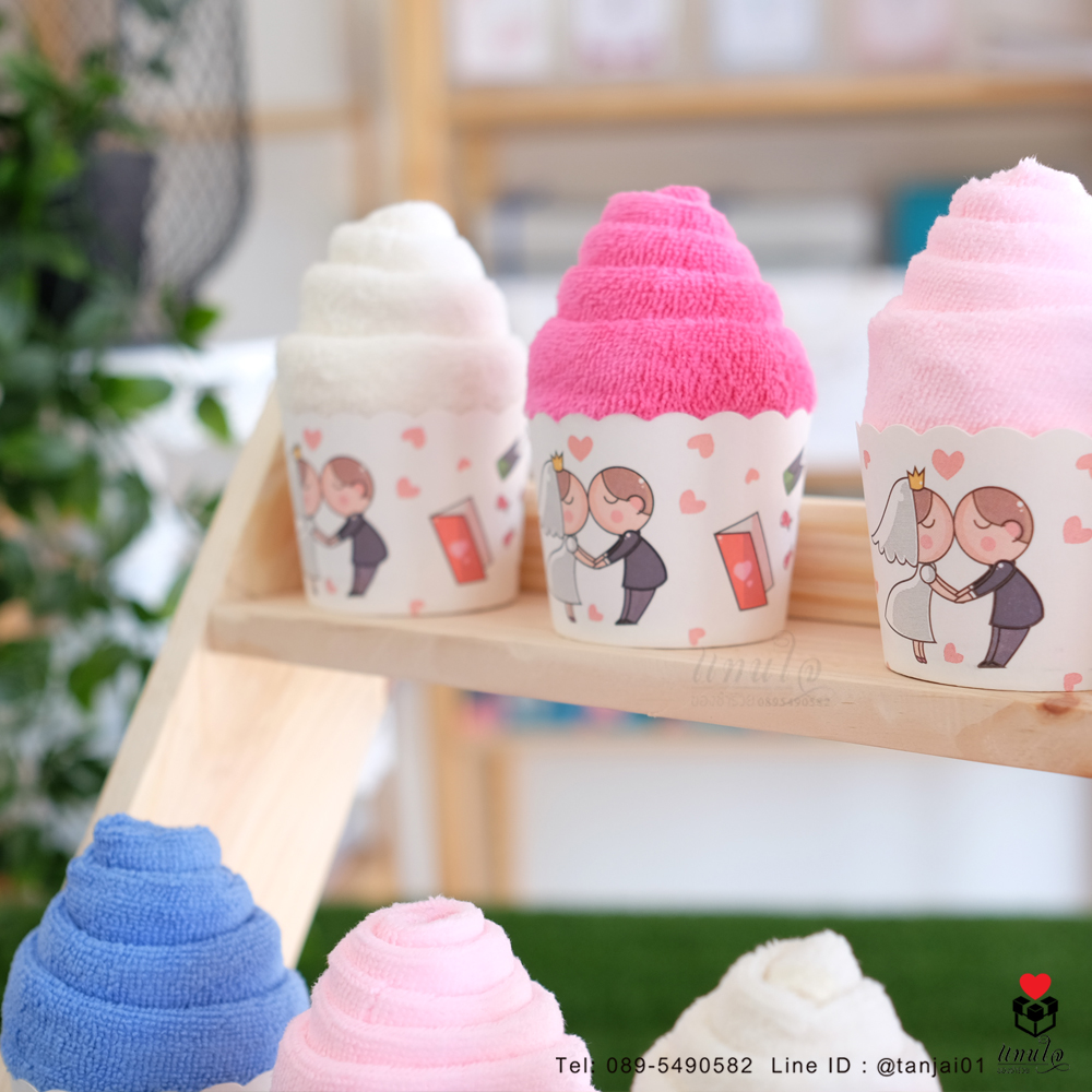 ของชำร่วยงานแต่ง ไอเดียของชำร่วย ผ้านาโนม้วนไอติม ขนาดผ้าเช็ดผม ของชำร่วยงานมีประโยชน์