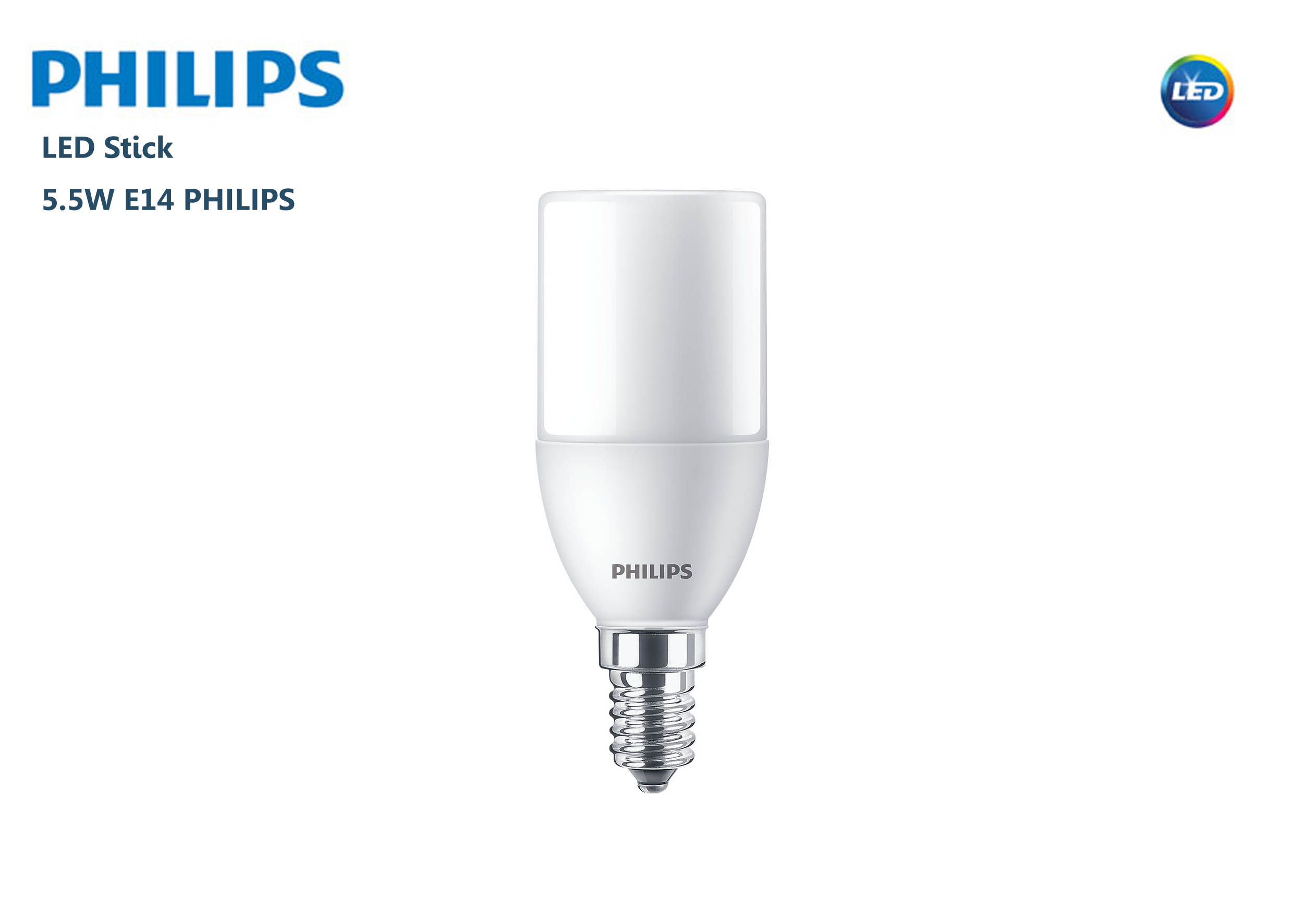 หลอดไฟ LED Stick 5.5W E14 PHILIPS