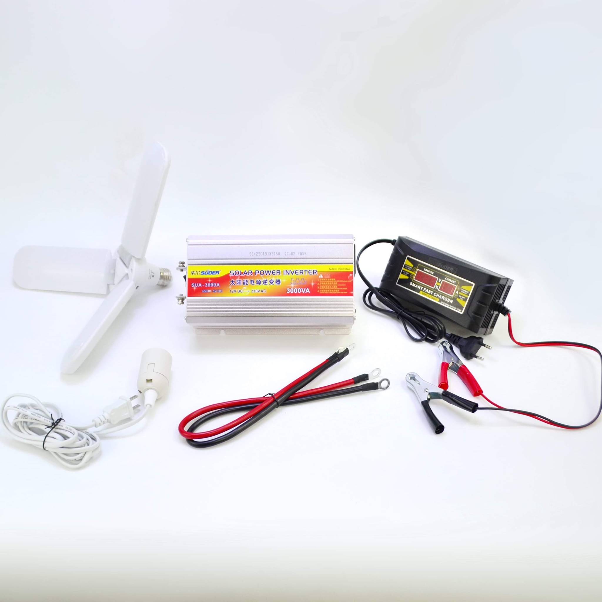 อินเวอร์เตอร์ แปลงไฟ 12V เป็น 220V ขนาด 3,000W ยี่ห้อ SUOER