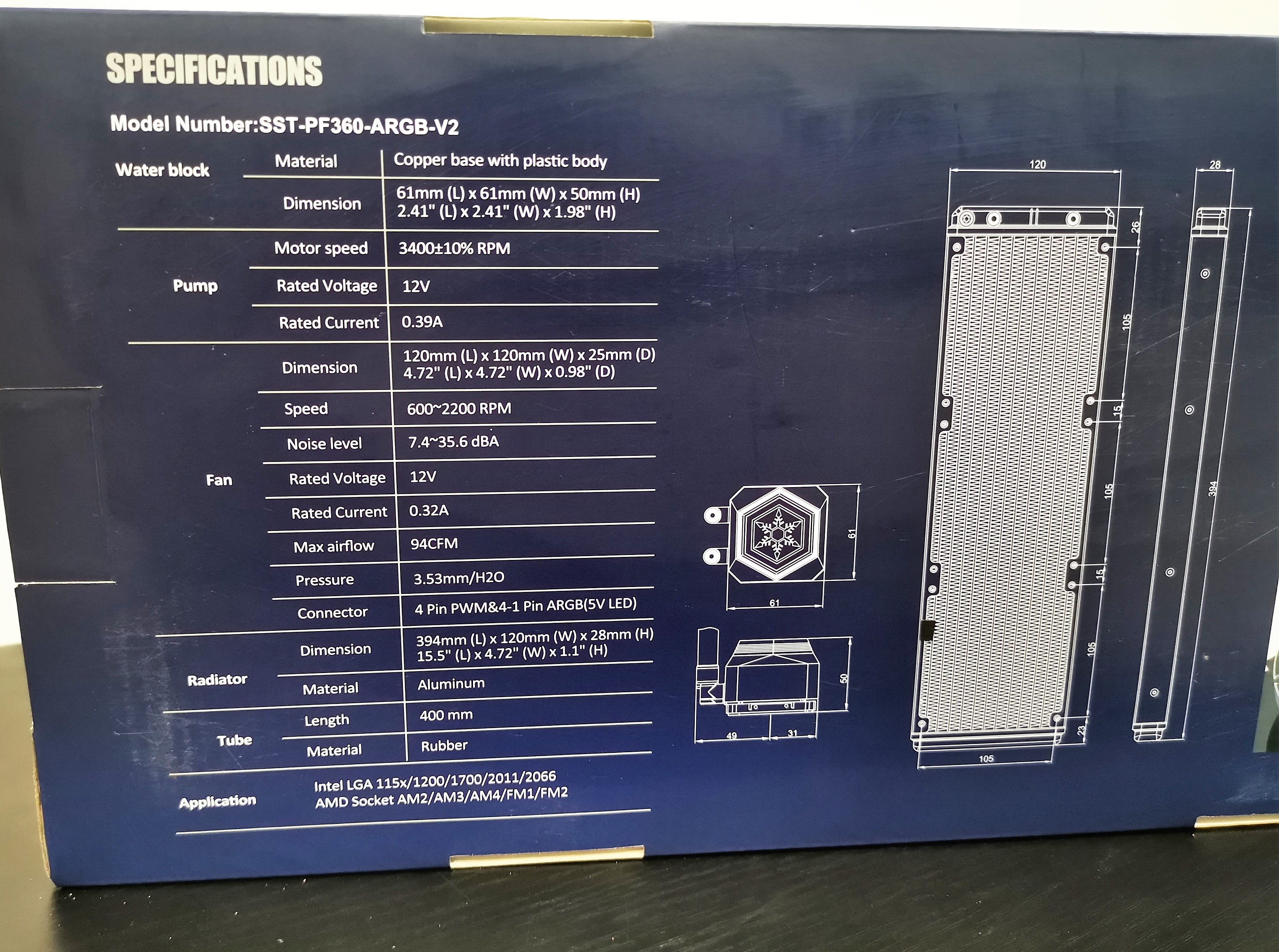 CPU LIQUID COOLER SILVERSTONE PF360 ARGB V2