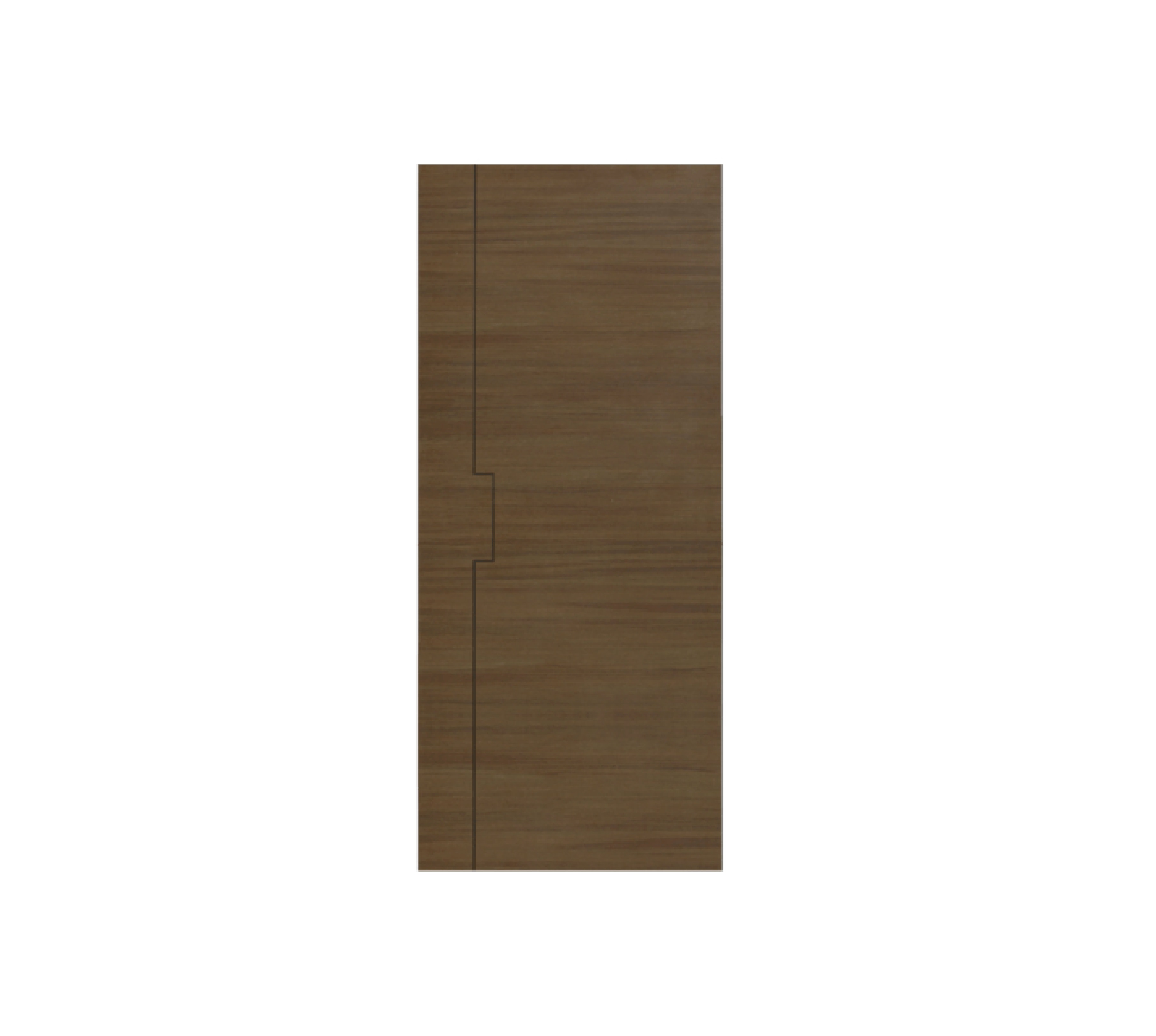 ประตูเมลามีน เซาะร่องดำ MD-MD22 80x200ซม. สีน้ำตาล HOLZTUR