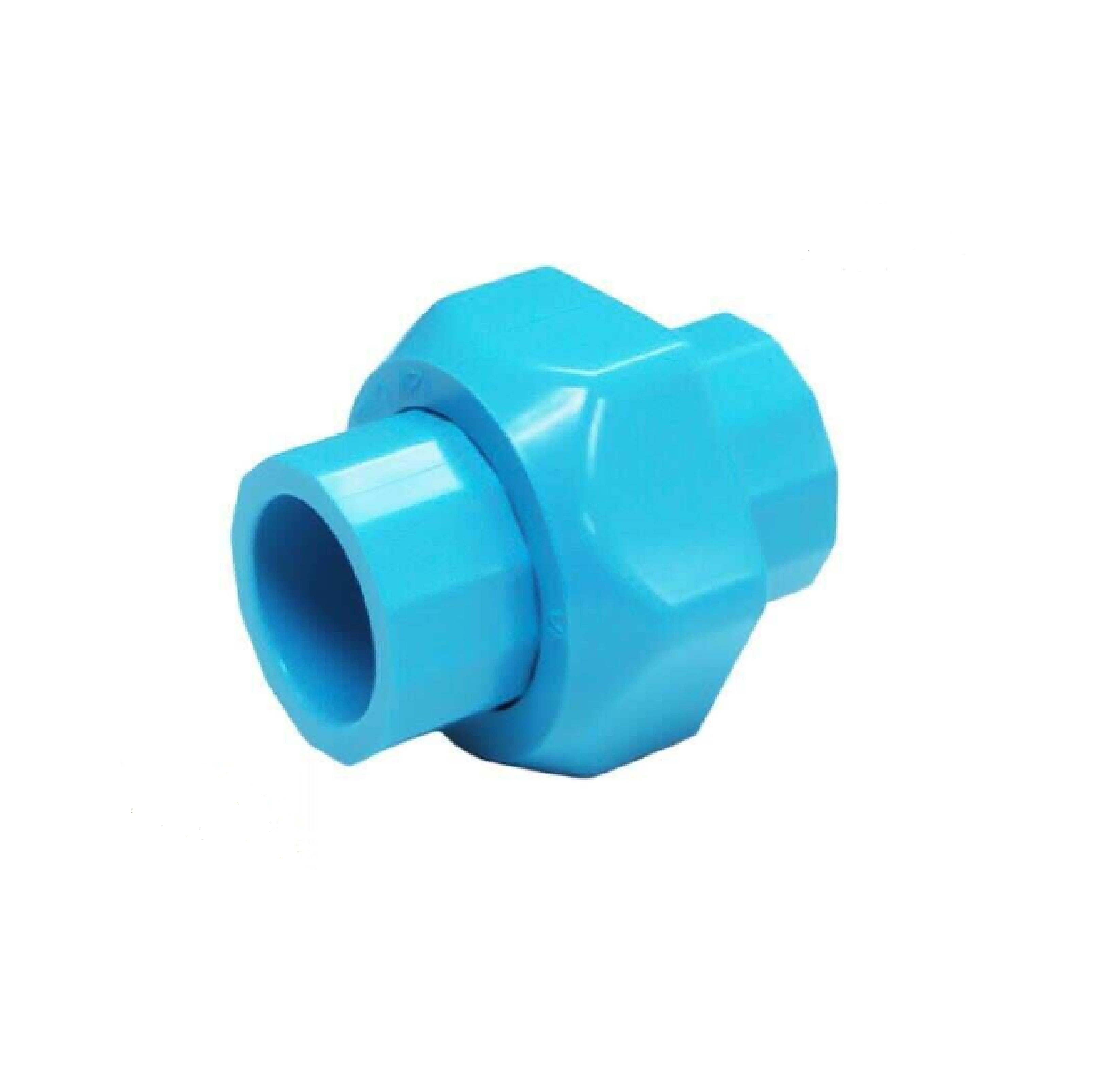 ข้อต่อยูเนี่ยนสวมท่อ-หนา ฟ้า SOLVENT CEMENT UNION-WS B