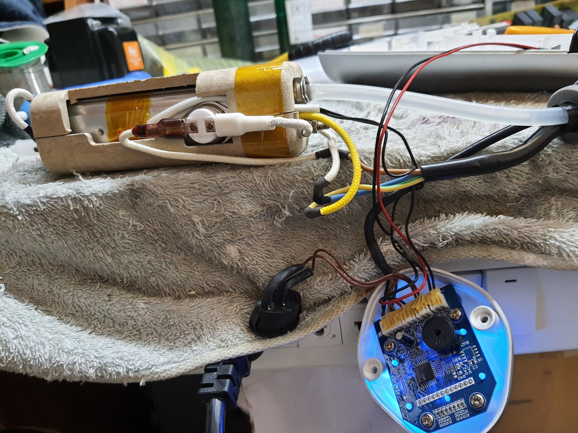 ซ่อมเครื่องพ่นสปานาโน ยี่ห้อ SEYARSI อาการไม่พ่นไอน้ำ