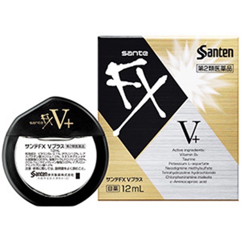🔥น้ำตาเทียม Sante FX V Plus ตัวท็อปสูตรพิเศษ เพิ่มกรดอะมิโน+วิตามินบี 6 (เย็น:ระดับ 5)💥ขนาด 12ml.