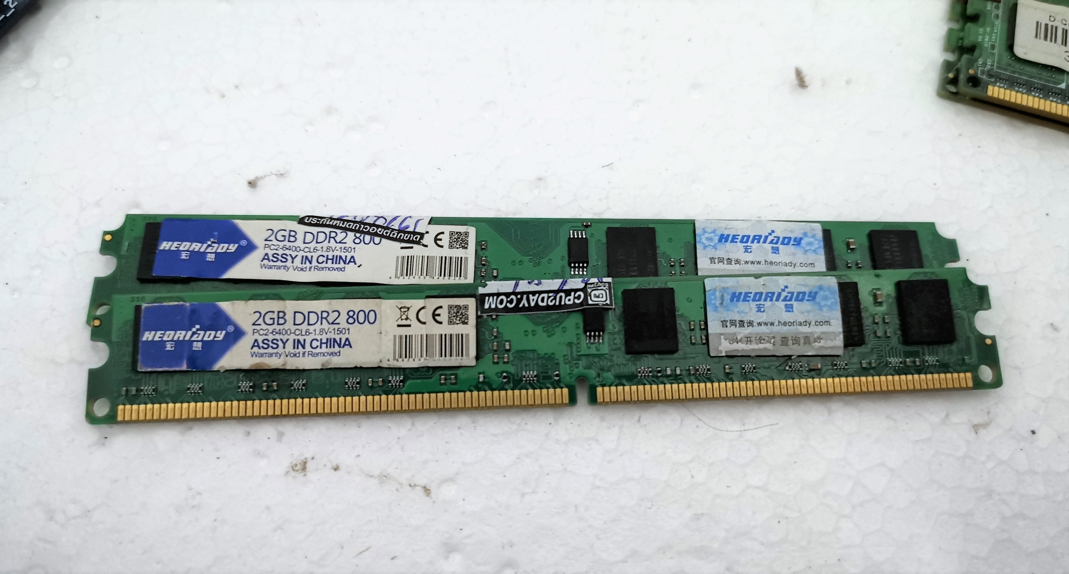 Ram Heoriady DDR2 4G(2*2)/800 16ชิพ