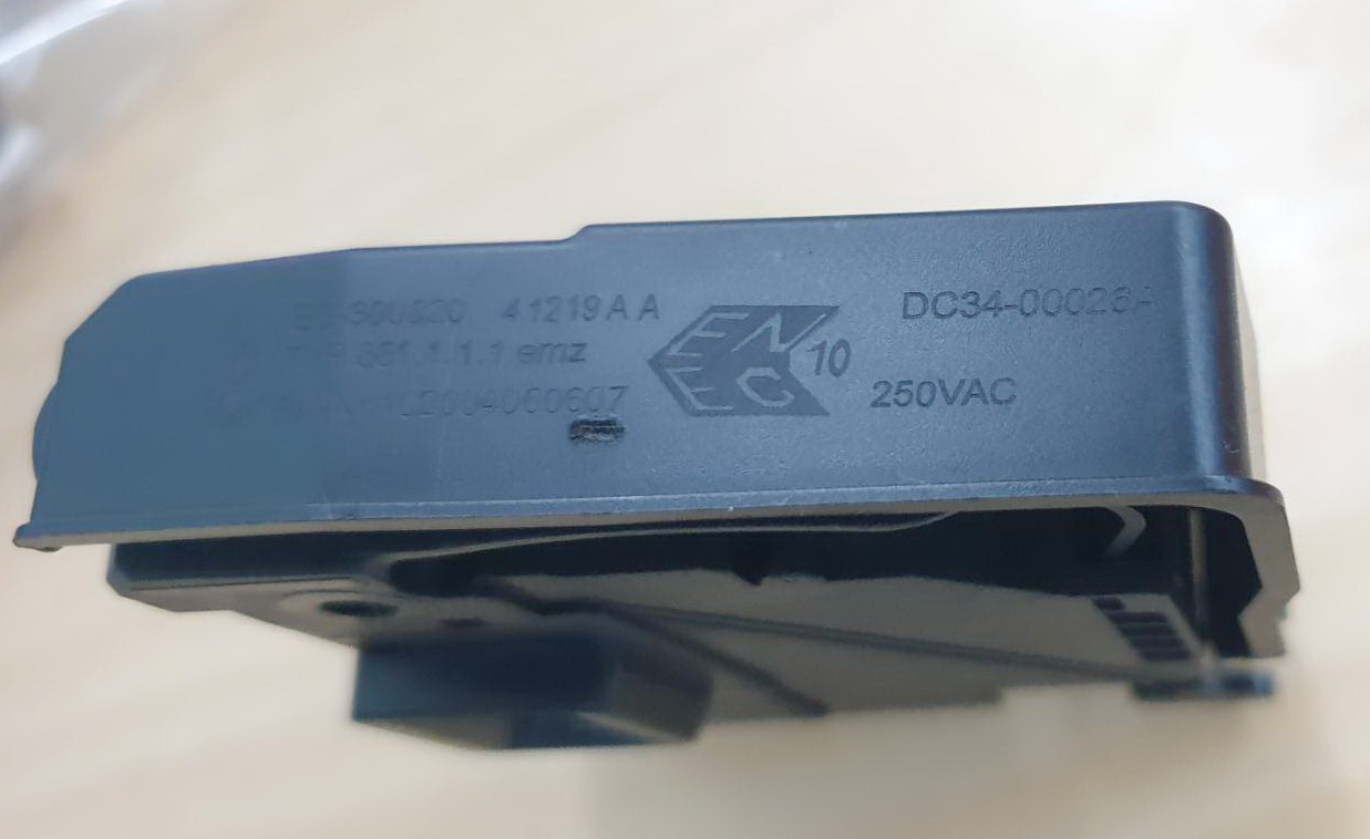 DC34-00026A สวิทช์ประตู เครื่องซักผ้า SWITCH DOOR LOCK;AC250V,16A,SOLENOID, DO