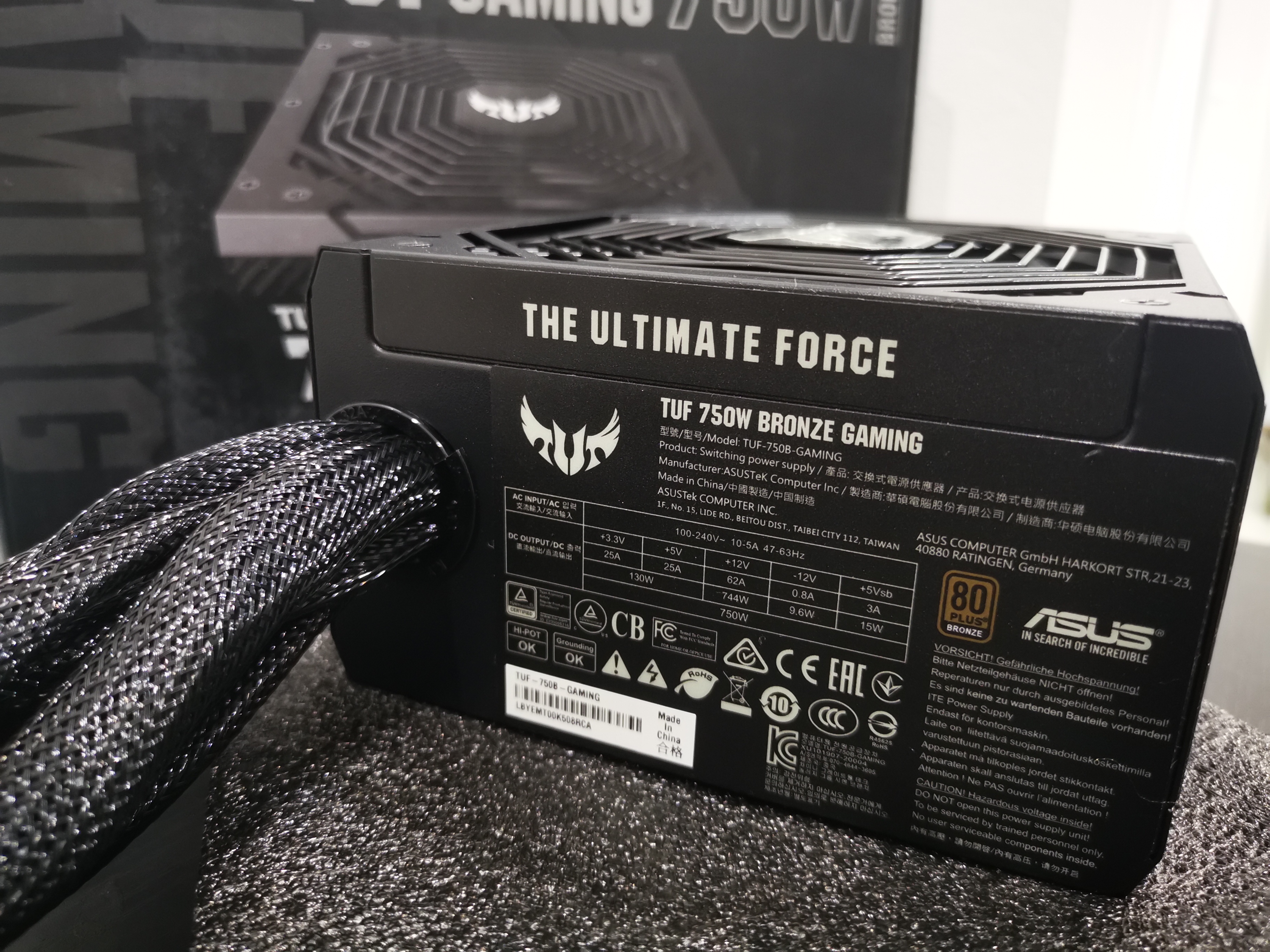 PSU TUF Gaming 750W (80+ Bronze)